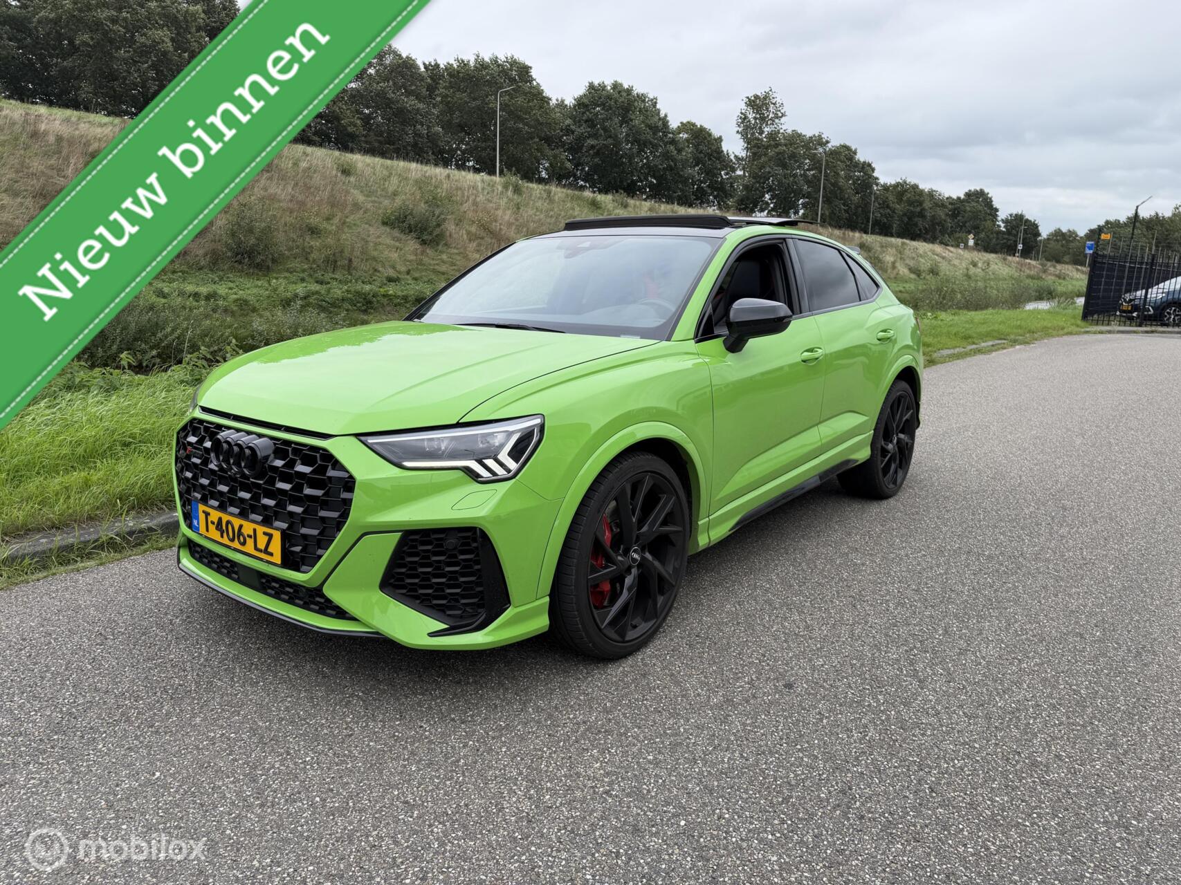 Audi RS Q3 Sportback RS Q3 2.5 TFSI pano Kyalami Green 2020 - voorkant
