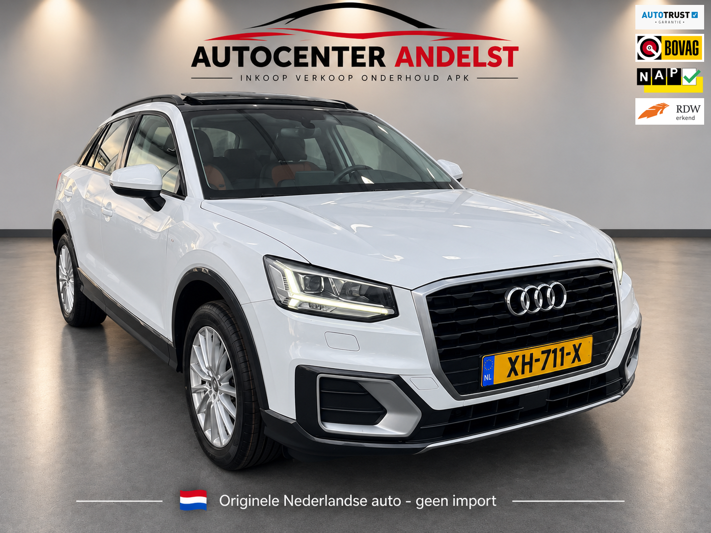 Audi Q2 35 TFSI CoD Design Pro Line, Aut, Trekhaak, Stoelverw, Pdc, Schuifdak, Carplay, Navi, Geen import, Nap! 2019 - voorkant