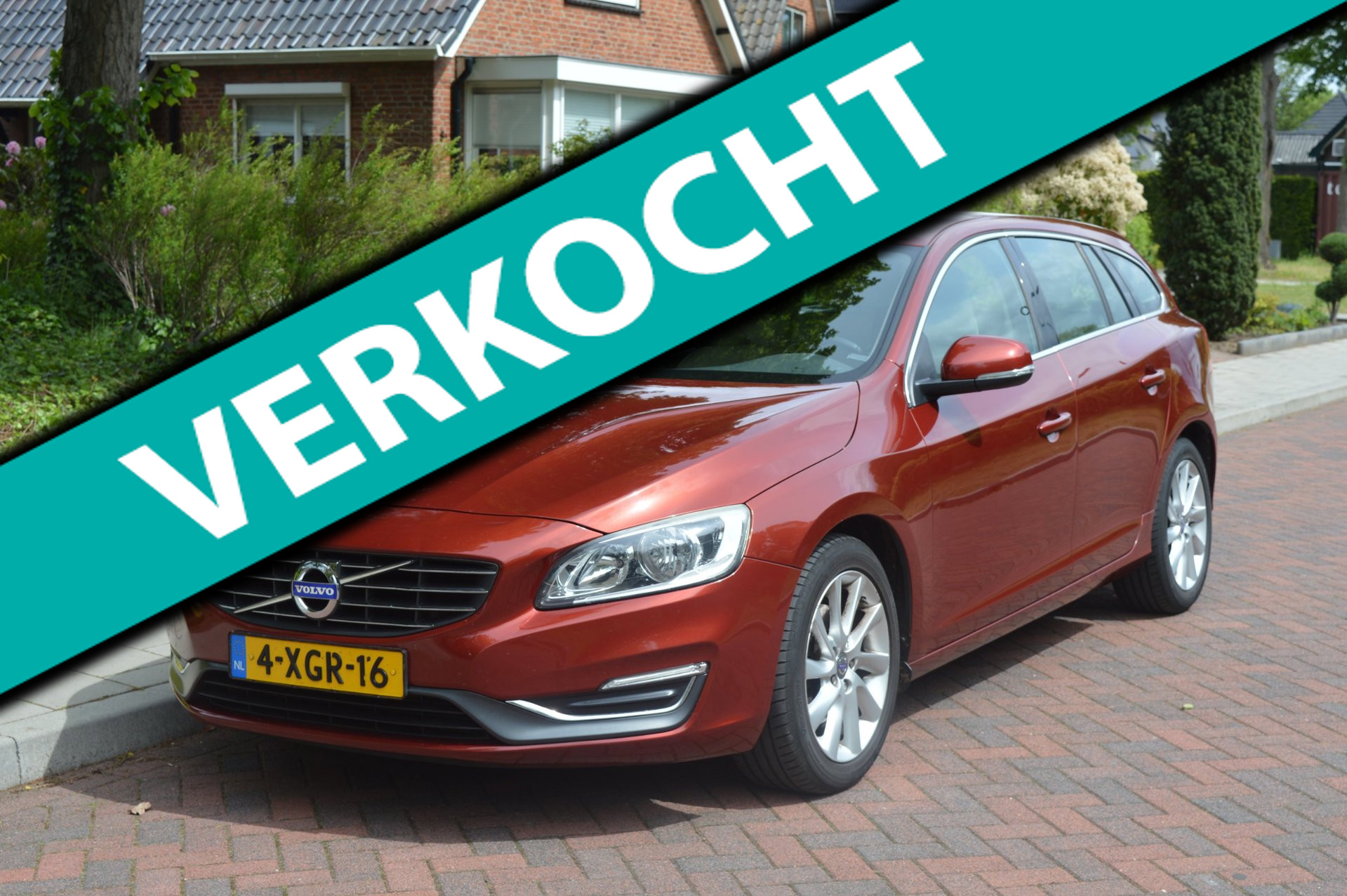 Volvo V60 2.0 D4 Summum ORG NL/NAP/trekhaak/leer 2014 - voorkant