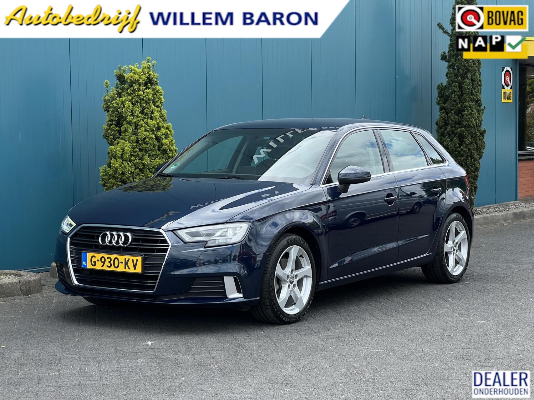 Audi A3 Sportback 30 TFSI Sport Lease Edition Nieuwstaat!! NAV | CRUISE | LED | ECC | PDC | LMV'"17 2019 - voorkant