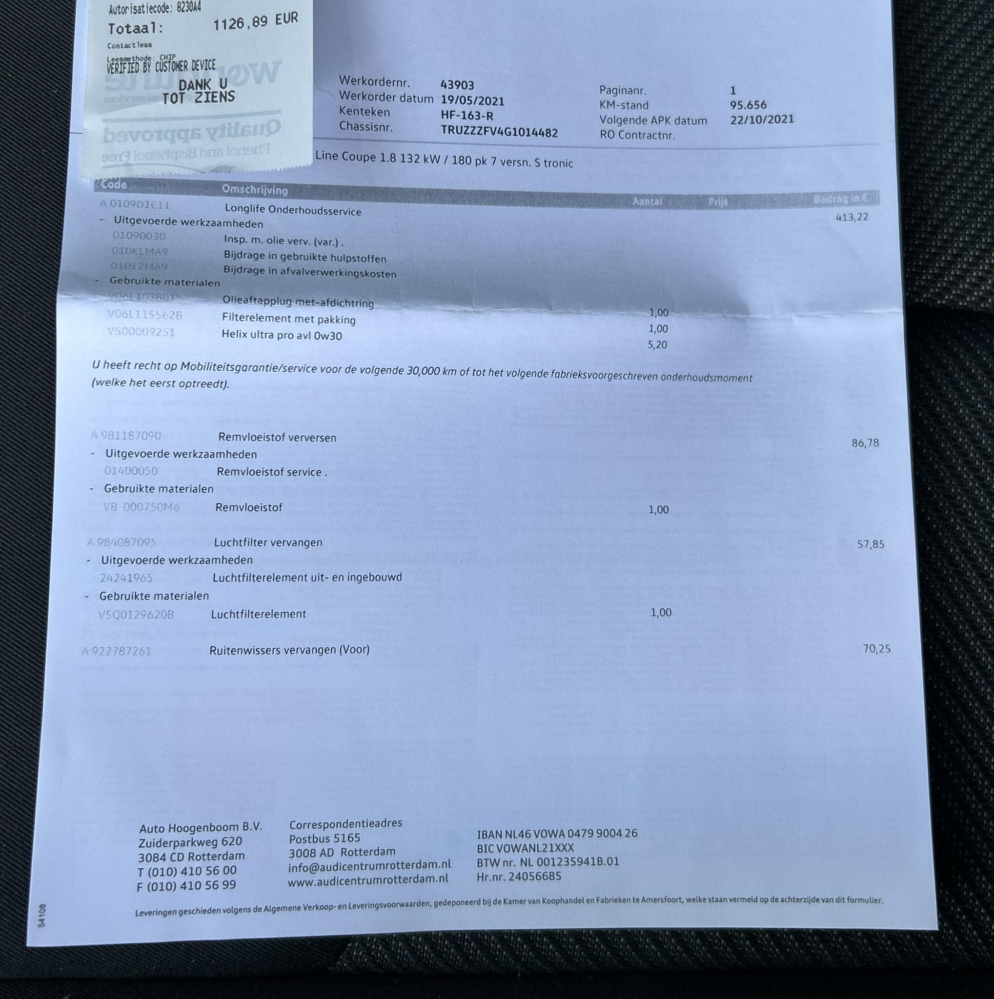 Foto van Audi TT Coupe