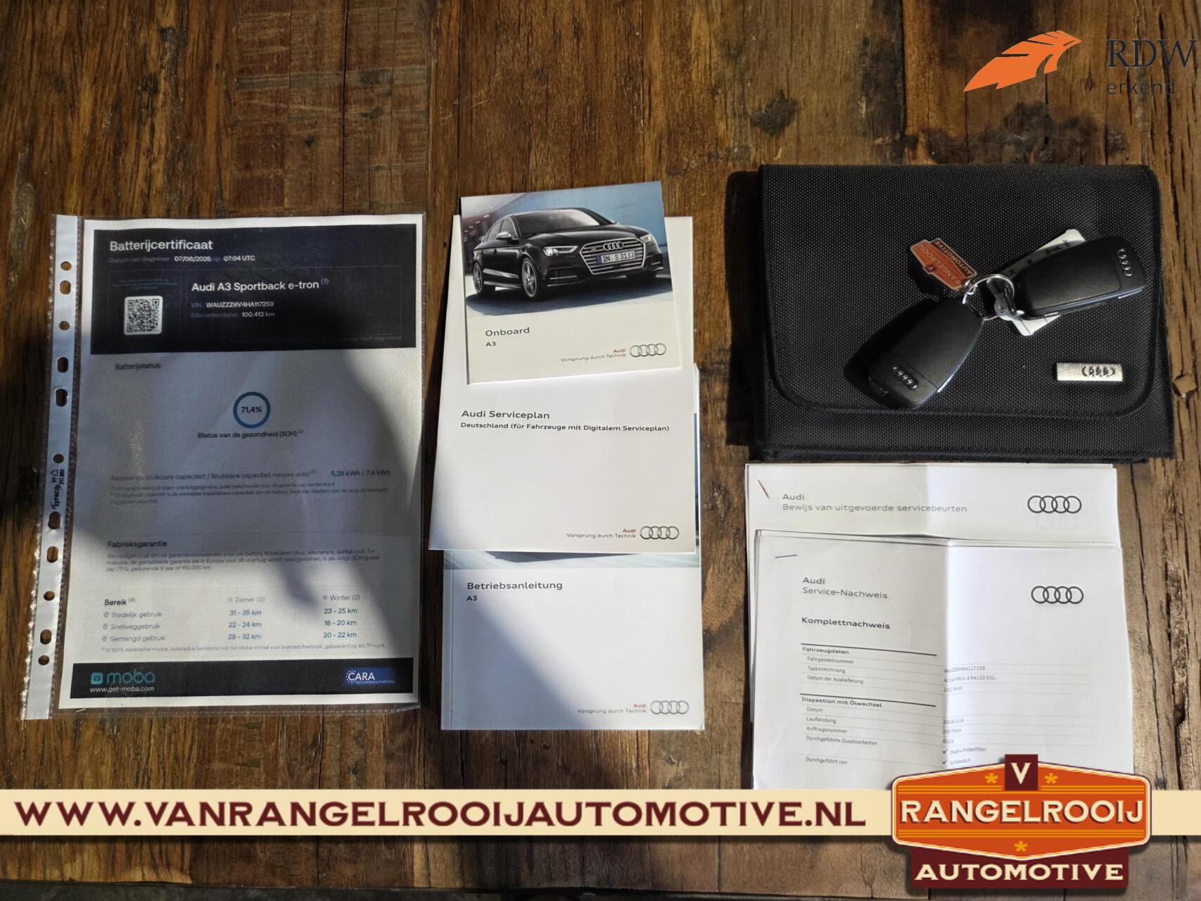 Foto van Audi A3 Sportback E-tron
