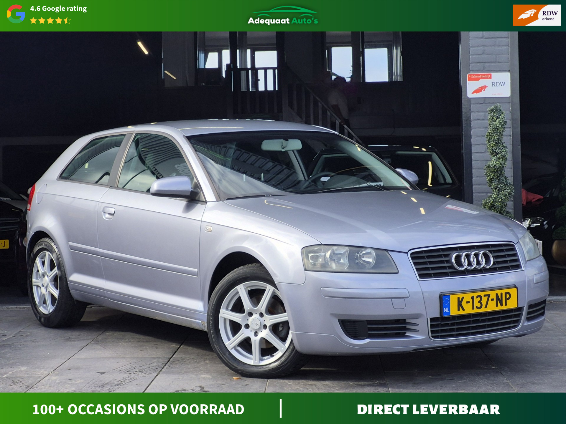 Audi A3 1.6 Attraction Pro Line 2004 - voorkant