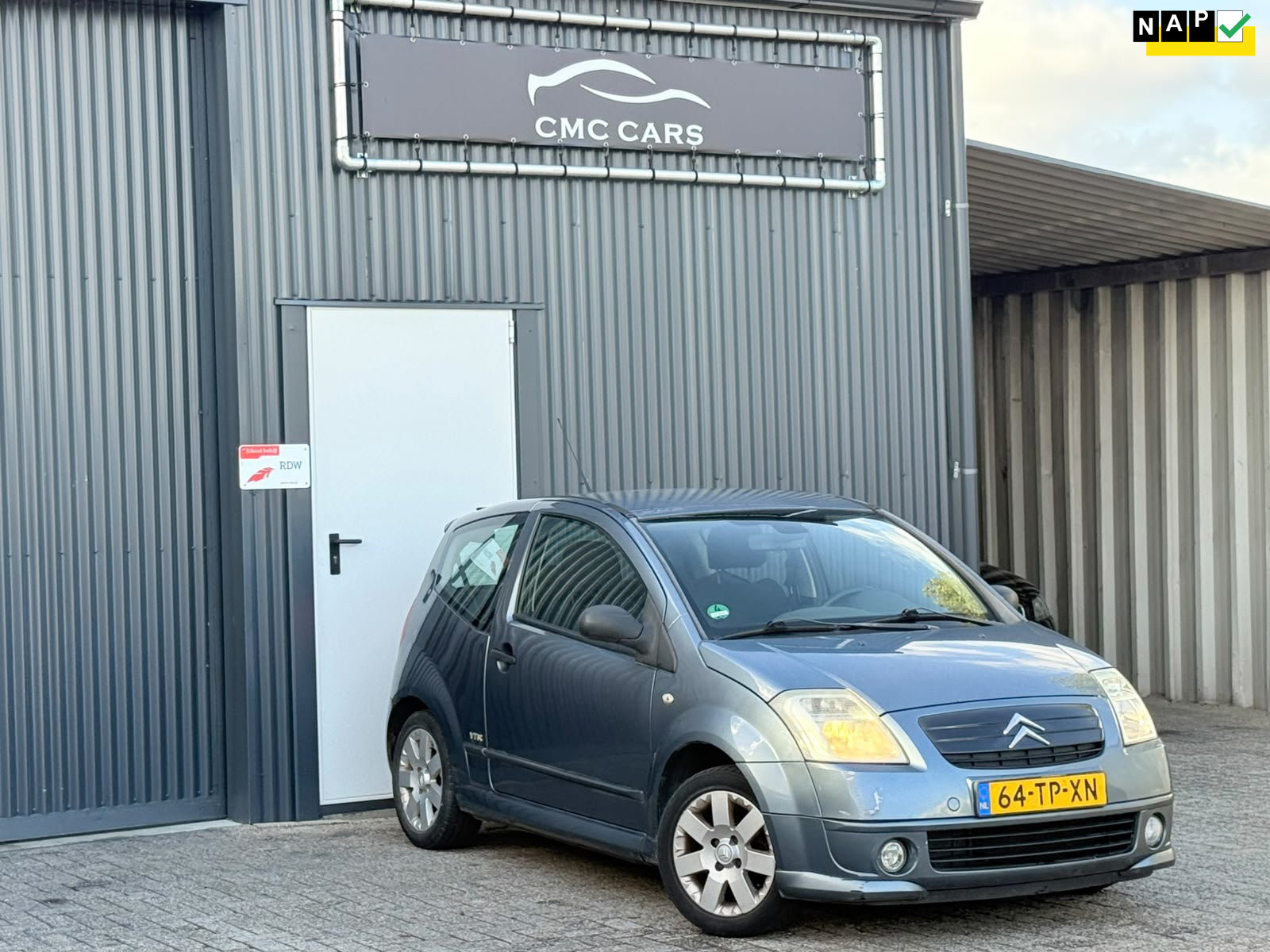 Citroen C2 1.4i VTR AIRCO IJSKOUD!! APK 6-27!! 2007 - voorkant