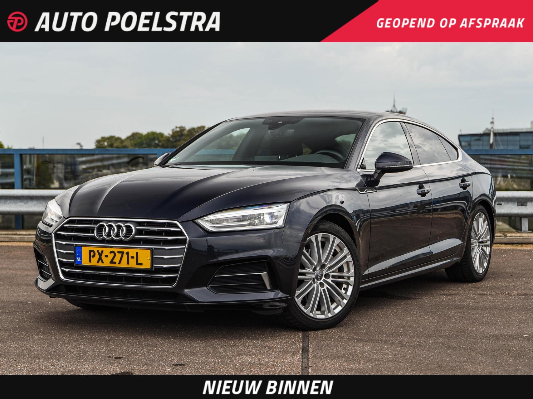 Audi A5 Sportback 2.0 TDI 190 PK S-tronic Aut. Sport Pro Line Trekhaak Camera Xenon Navigatie 18" 2017 - voorkant