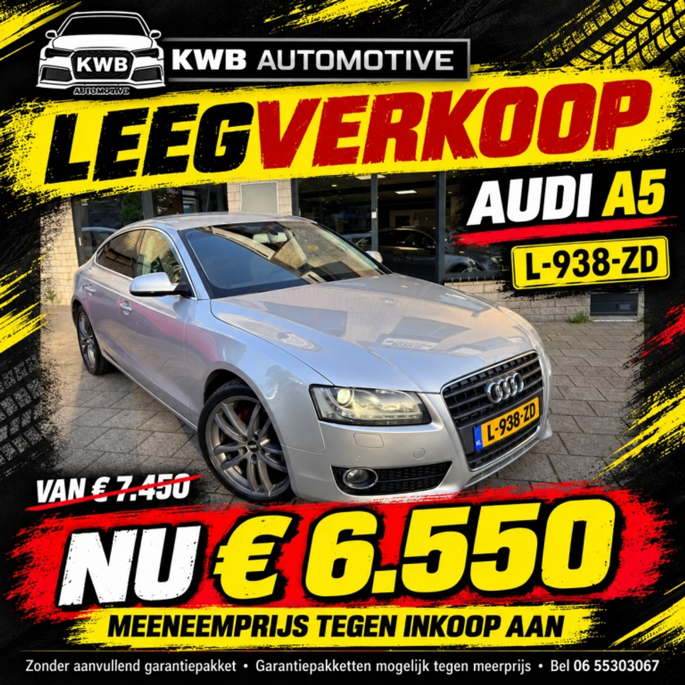 Audi Audi A5 1.8 TFSI Pro Line Automaat NW Ketting Revisie 2010 - voorkant