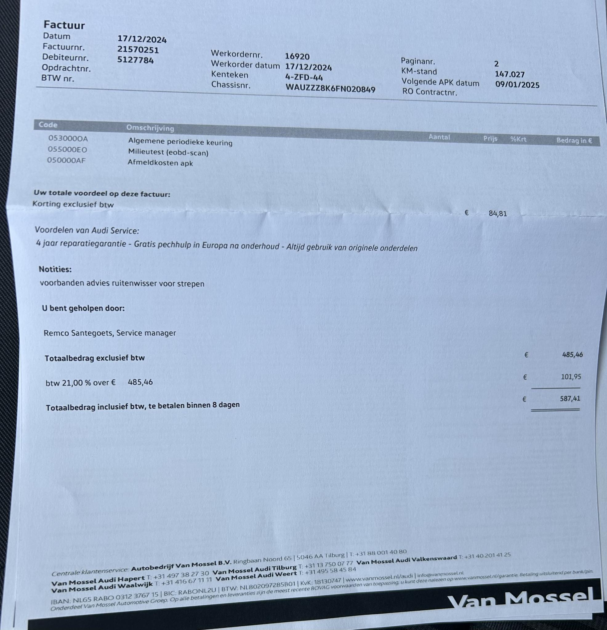Foto van Audi A4 Limousine