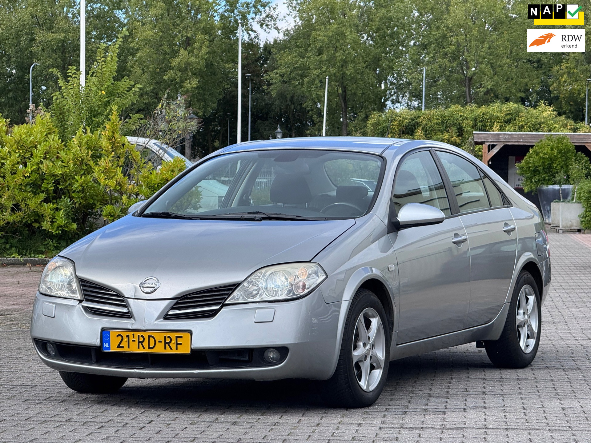 Nissan Nissan Primera 2.0 Acenta| Automaat | Camera | Climate control | Elektrische spiegels en ramen | 2 sleutels | Trekhaak | 2005 - voorkant