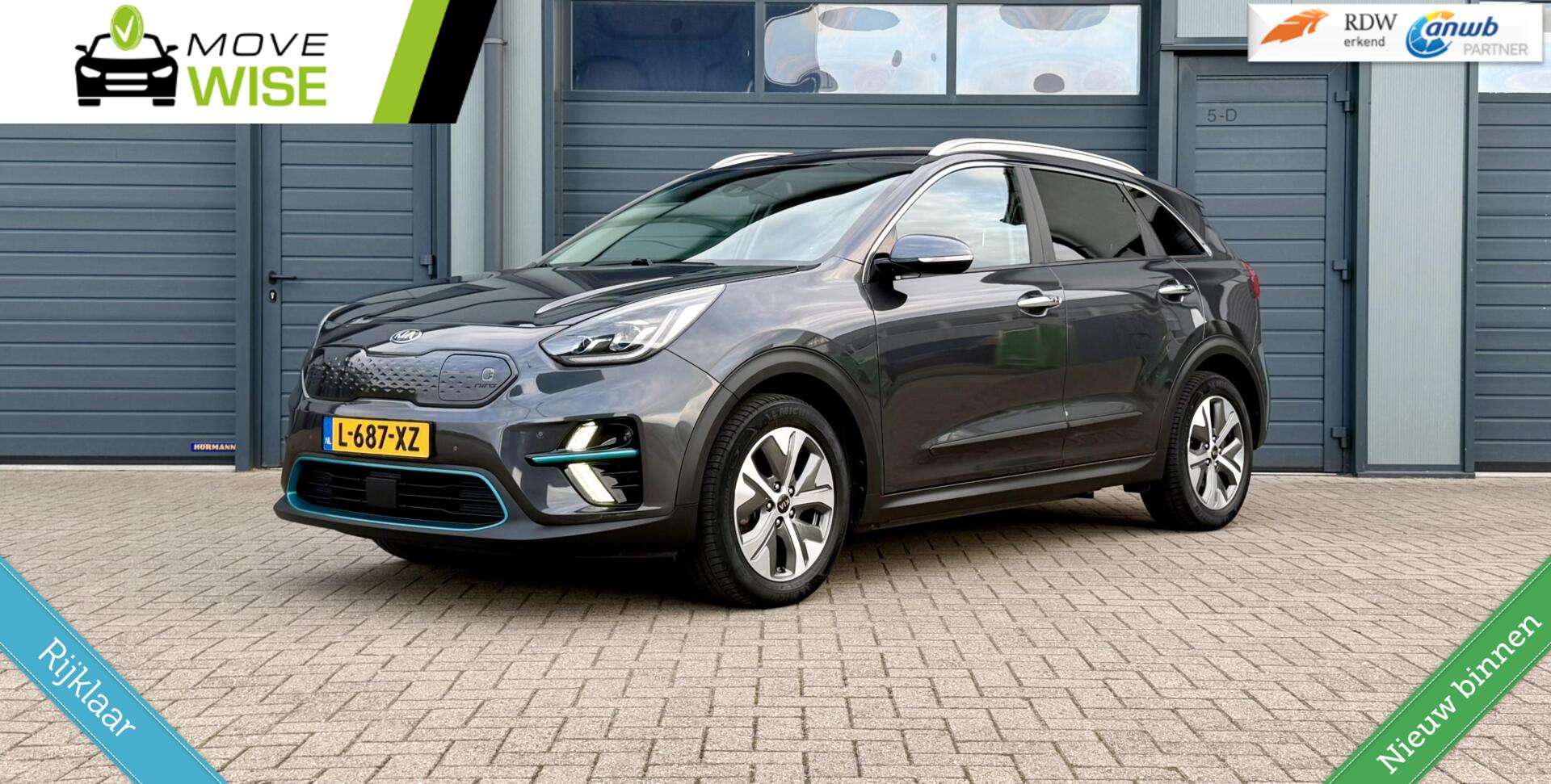 Kia Niro DynamicLine ?⚡ | LONG RANGE 64 kWh | LAGE KM ! | Zeer Compleet | Dealeronderhouden | BTW Auto | 2019 - voorkant