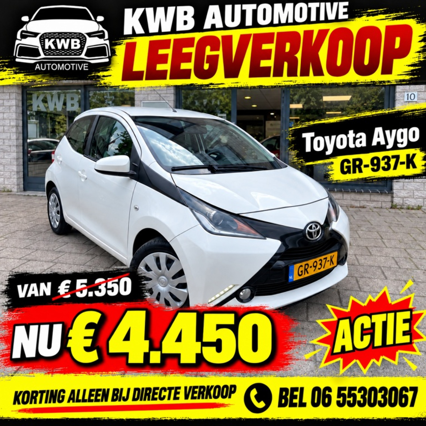 Toyota Toyota Aygo 1.0 VVT-i x-play Camera Airco 5Drs 2015 - voorkant