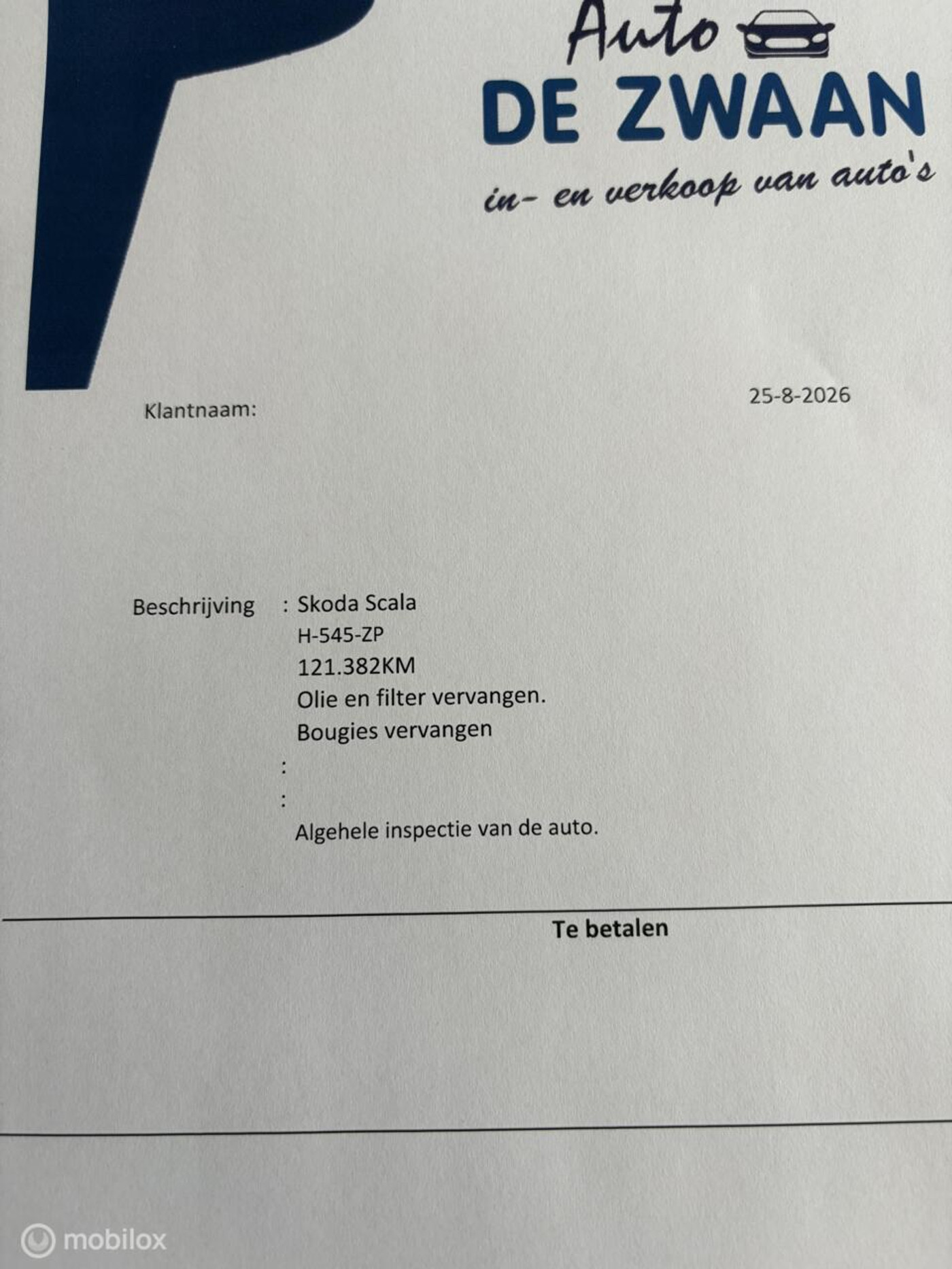 Foto van Skoda Scala