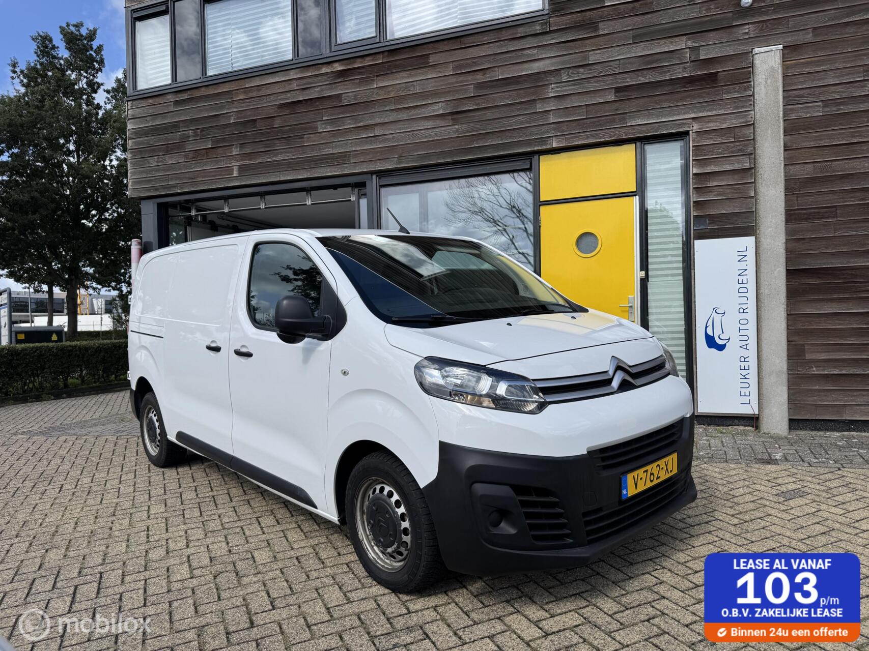 Citroen Jumpy 2.0 BlueHDI 120 Club M S&S 120PK | Trekhaak | Airco | Betimmering | Parkeersensoren 2019 - voorkant