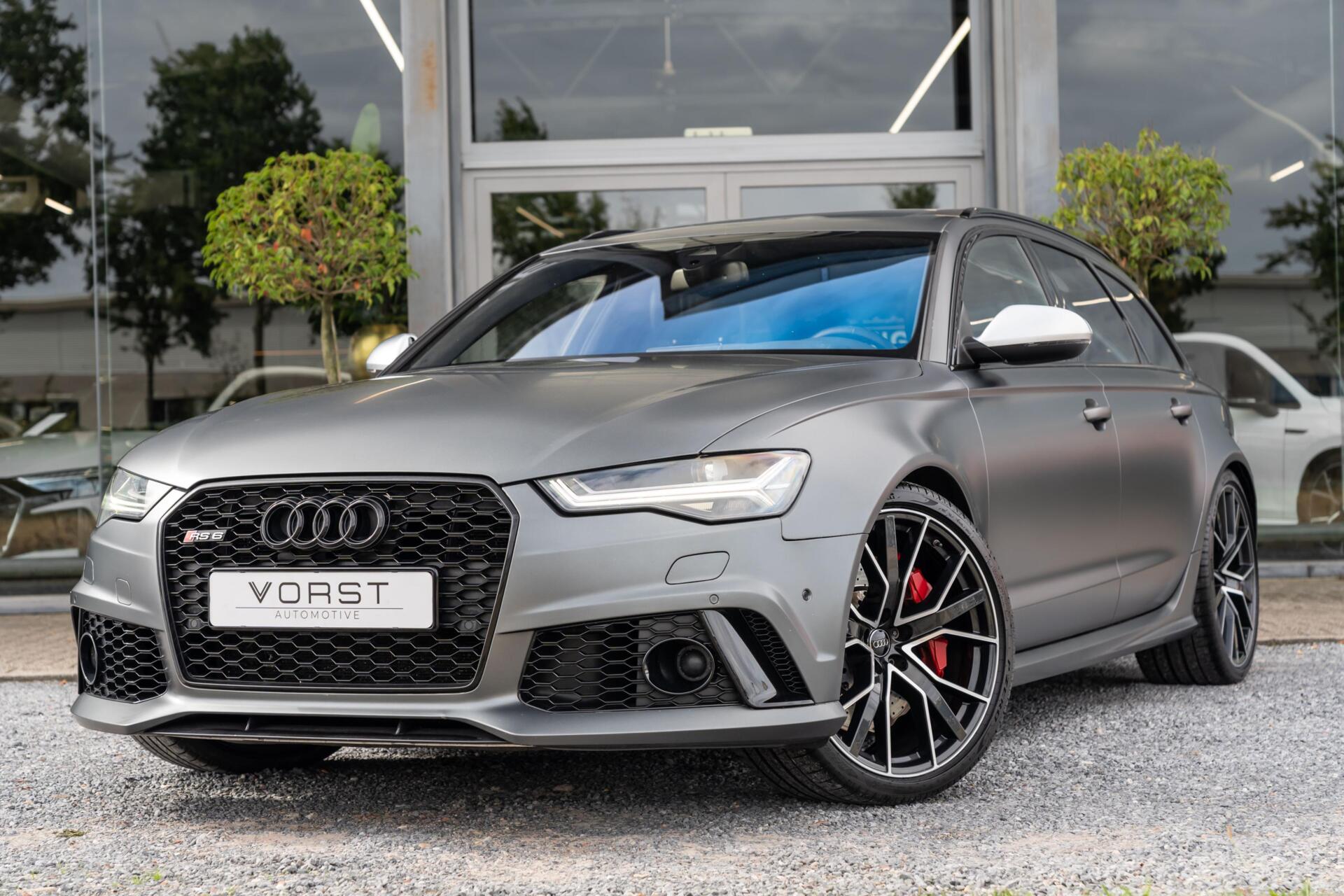 Audi RS 6 Avant 4.0 TFSI quattro Pano Milltek Stage1 Leer 2017 - voorkant
