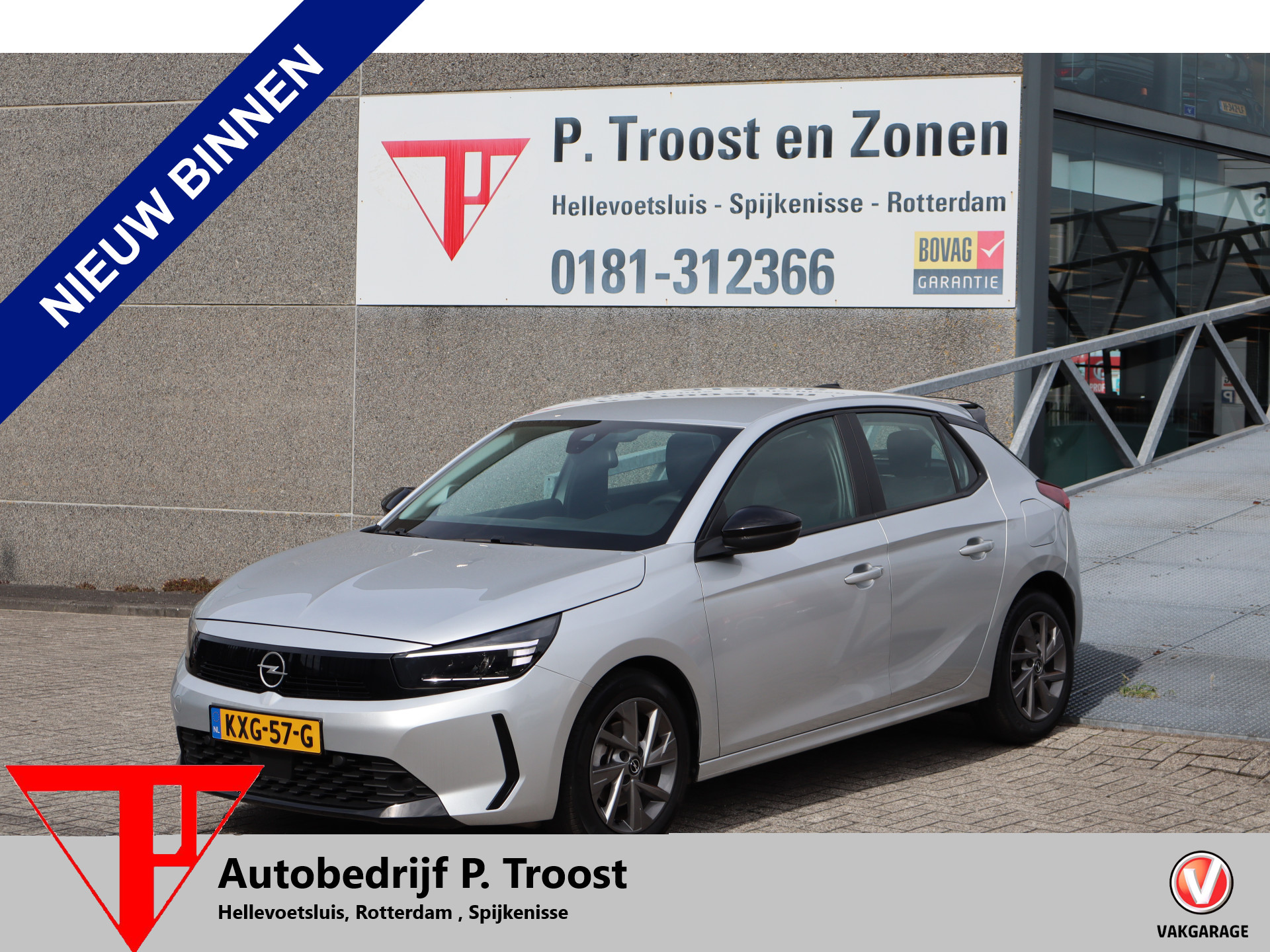 Opel Corsa 1.2 Turbo Hybrid Automaat/Apple carplay/Parkeersensoren/Airco/Licht metalen velgen 2024 - voorkant