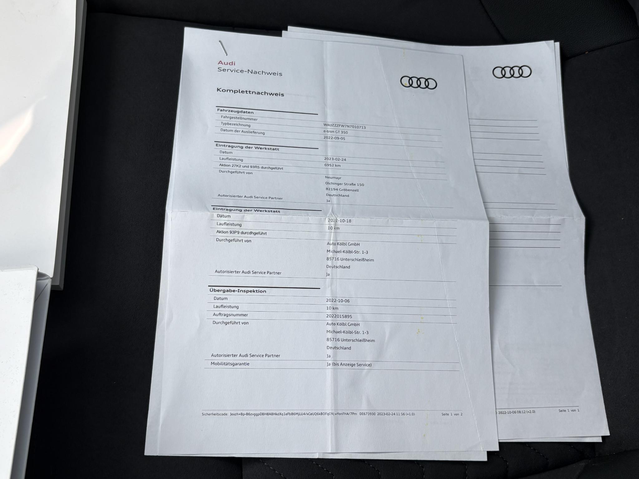 Foto van Audi E-tron GT