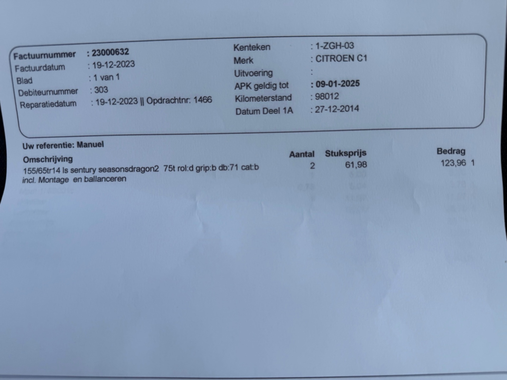 Foto van Citroen Citroen C1