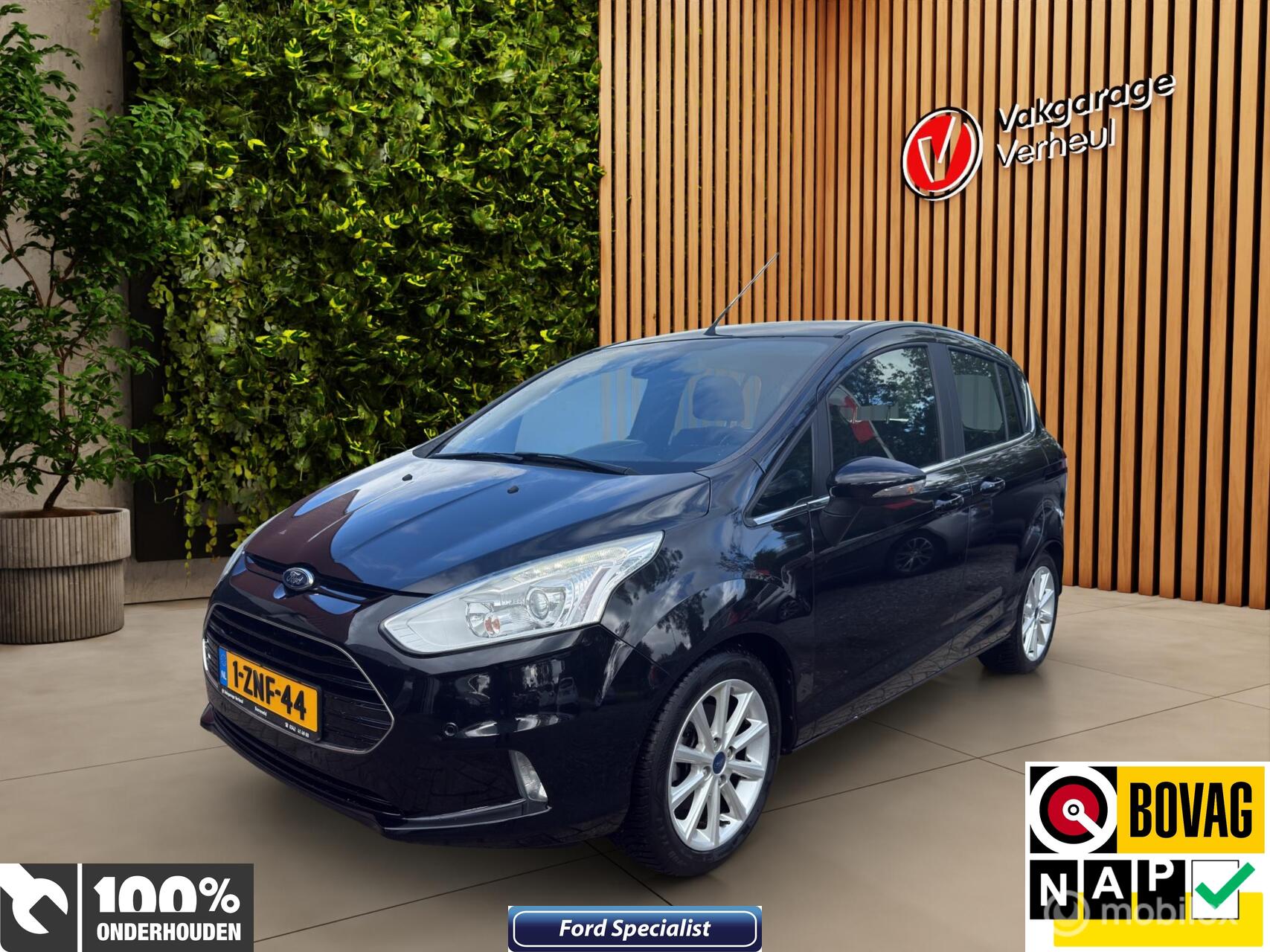Ford B-max 1.0 EcoBoost Titanium ✅Trekhaak ✅Navi ✅Nap 2015 - voorkant