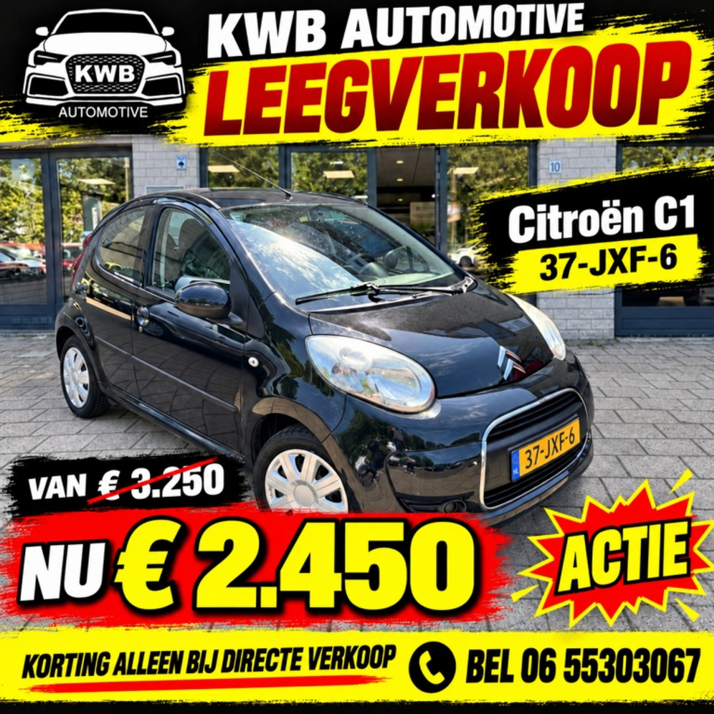 Citroen Citroen C1 1.0-12V 5Drs Airco Nw apk Beurt Navigatie 2009 - voorkant