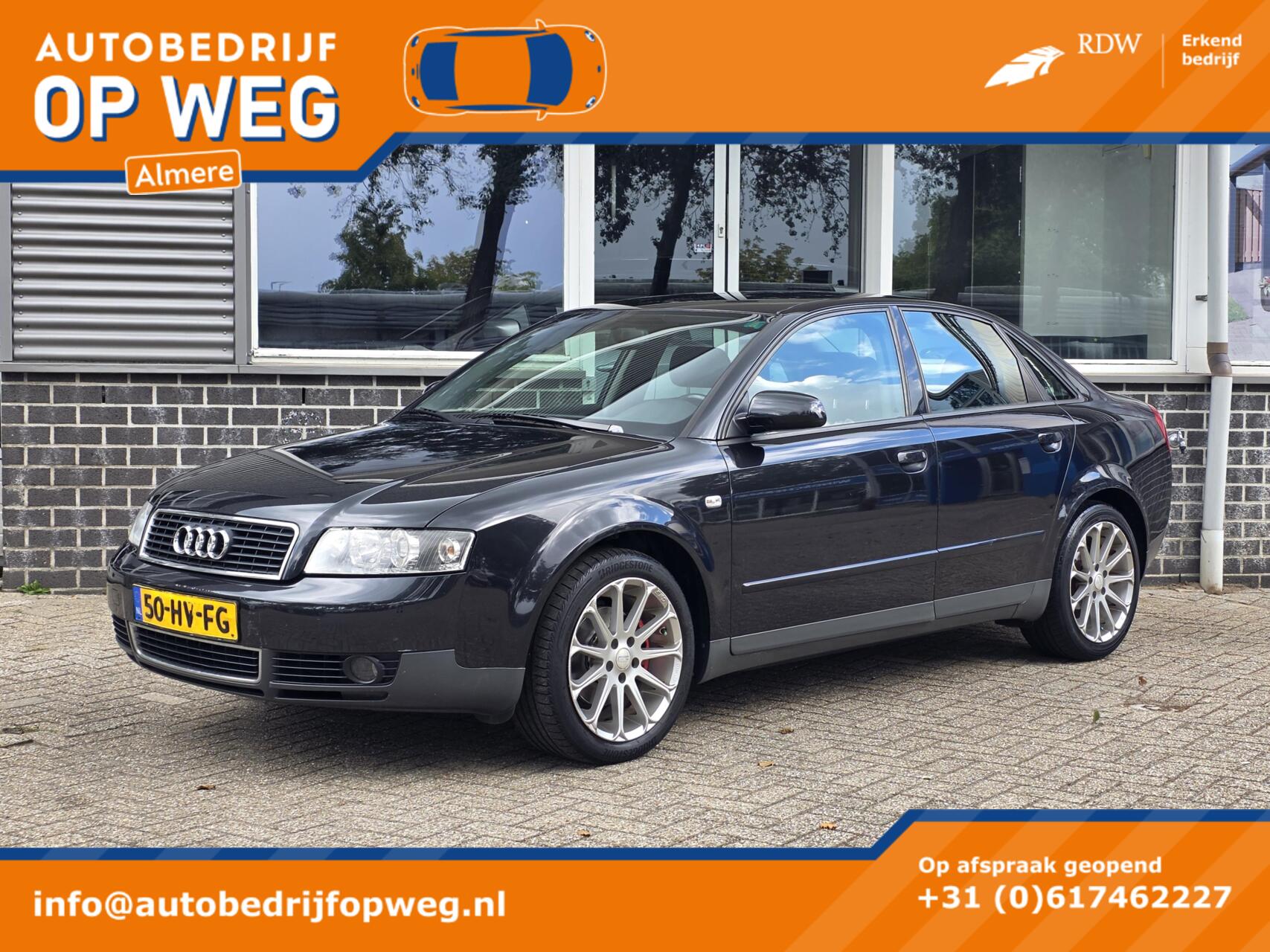 Audi Audi A4 2.0 Exclusive MT | Automaat | Trekhaak | Climate & Cruise Control 2002 - voorkant