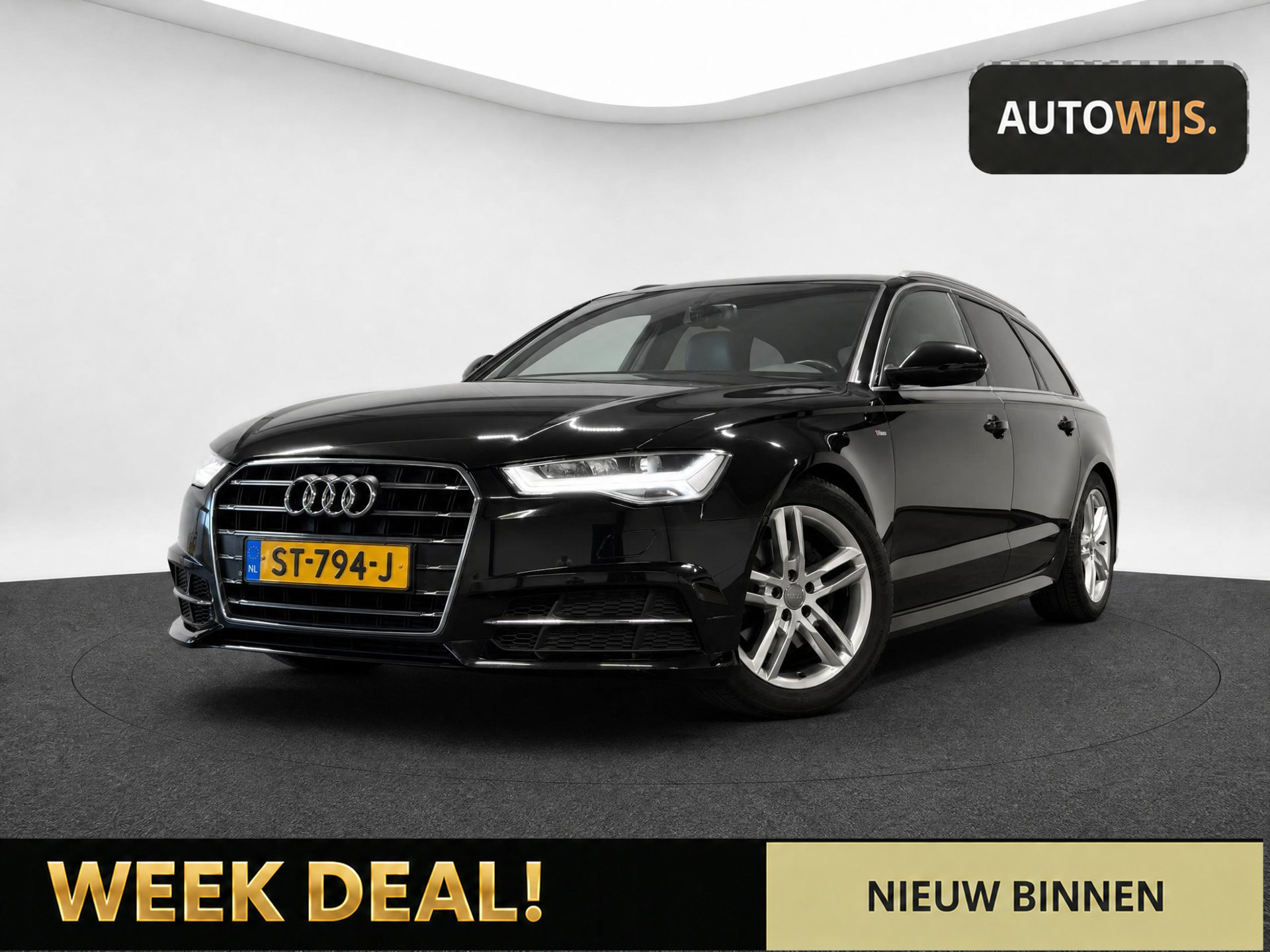 Audi A6 Avant 1.8 TFSI ultra Advance Sport|S-LINE|AUT|LED|NL AUTO|GOED ONDERHOUDEN|190PK 2018 - voorkant