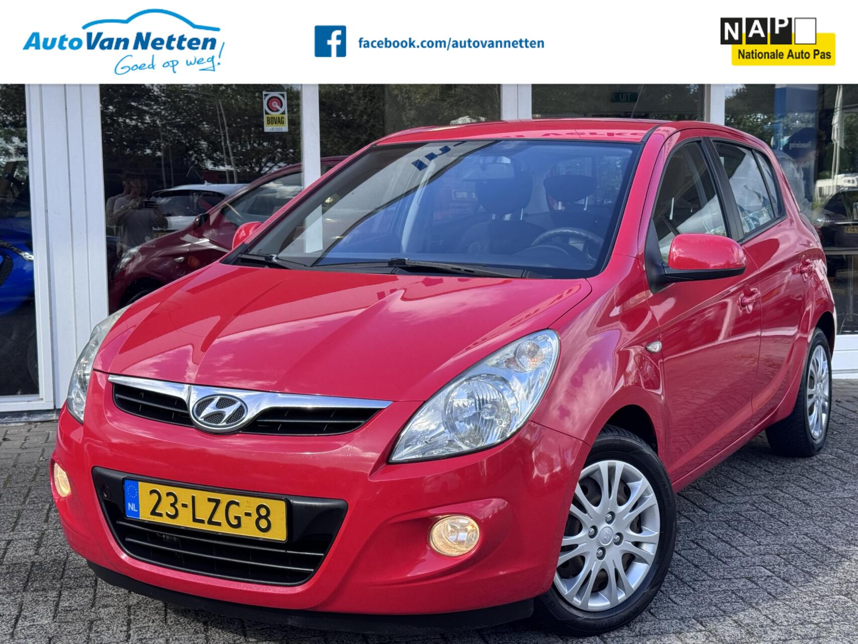 Hyundai I20 1.2i 78pk,ActiveVersion,5 deurs,Airco,Elek pakket,cpv,Radio/cd,140.dkm! 2010 - voorkant