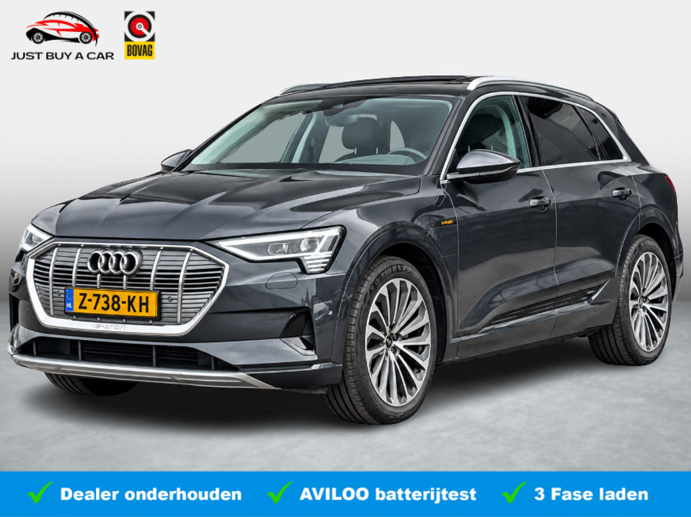 Audi E-tron 50 50 quattro Business edition Plus 71 kWh 2021 - voorkant