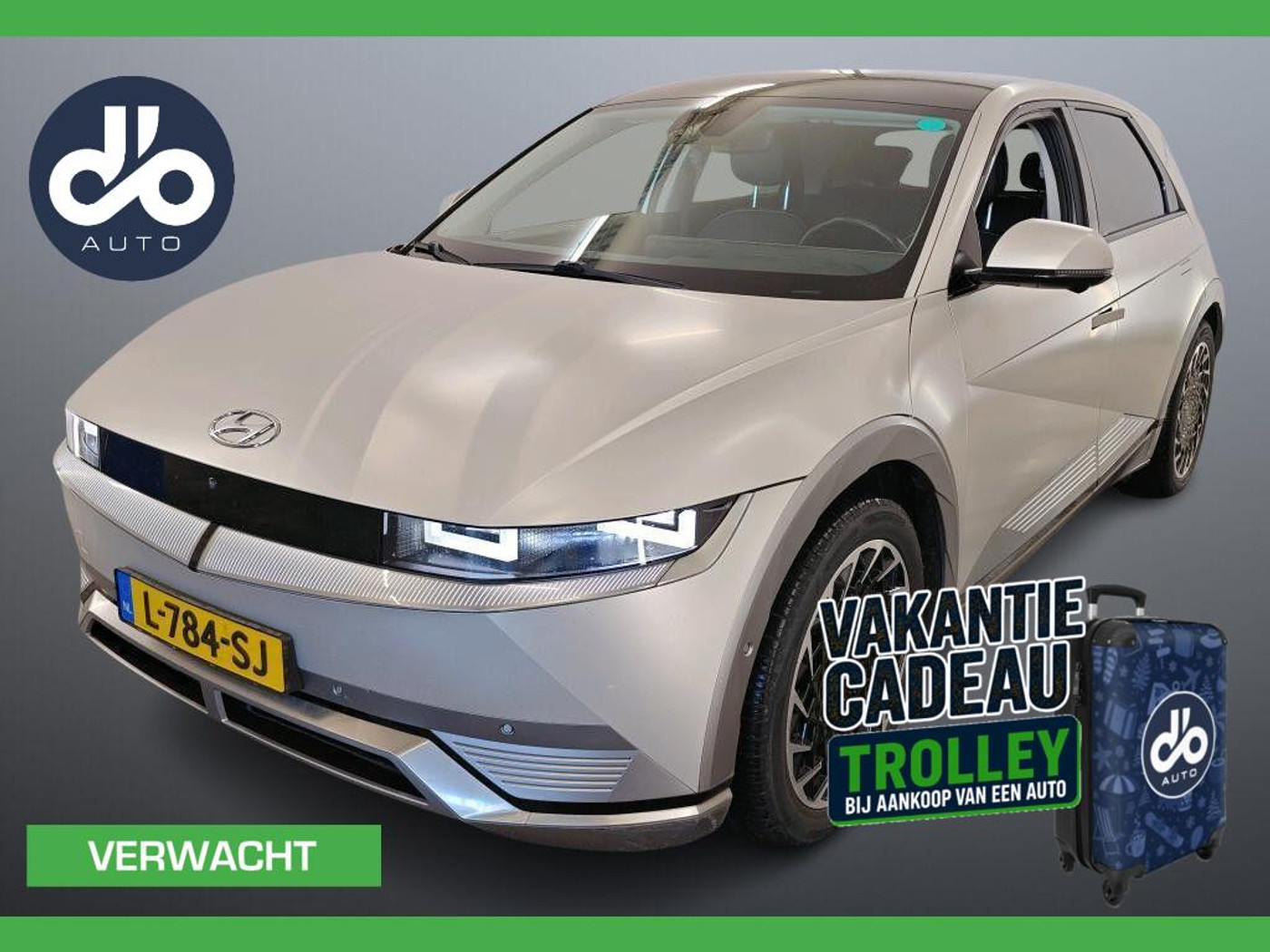 Hyundai Ioniq5 Project 45 AWD 73kWh SOH 100% I PANO I 20" LMV I LEER + VERKOELING + VERWARMING I CAMERA I ORG.NL + NAL 2021 - voorkant