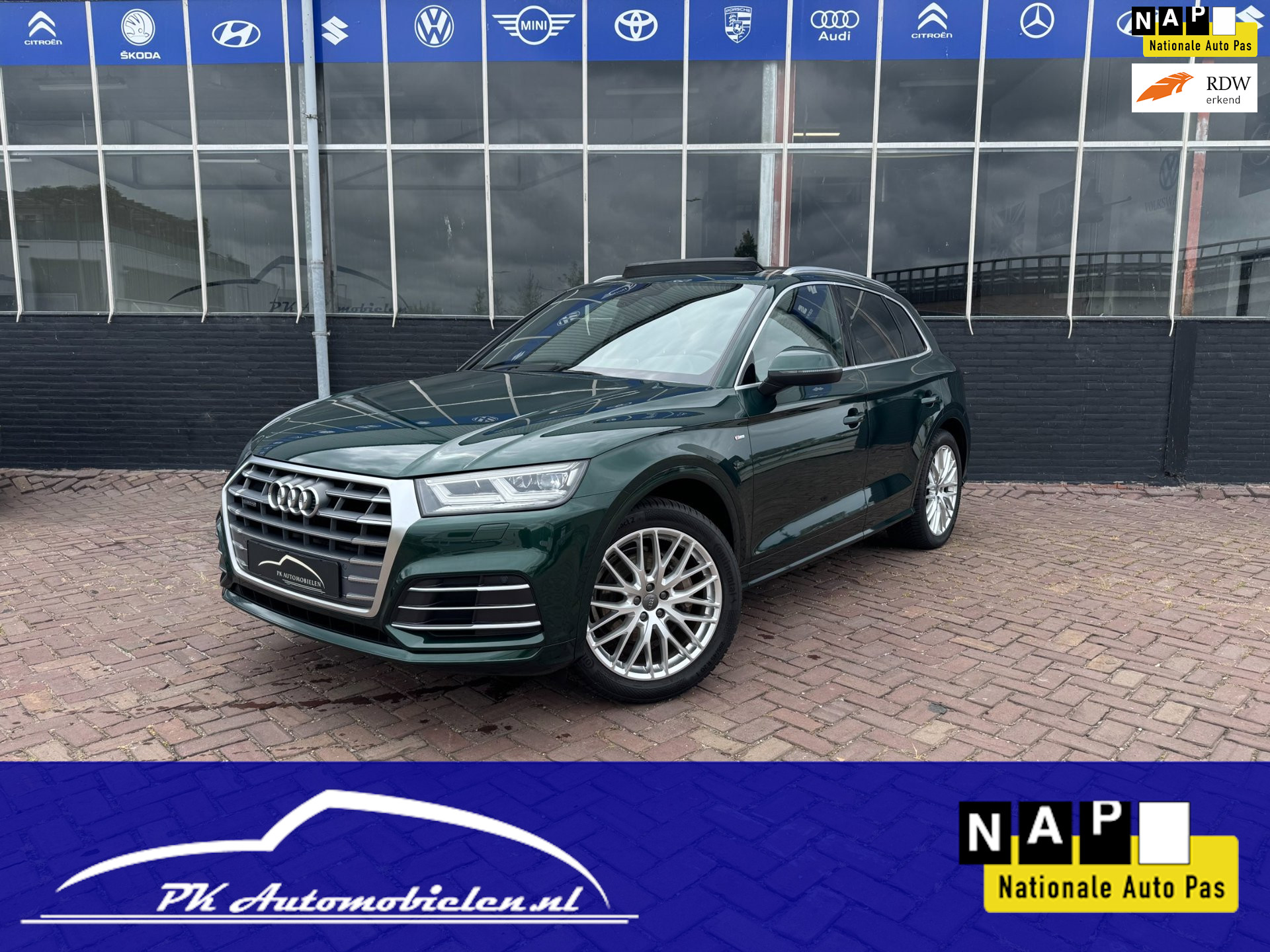 Audi Q5 2.0 TFSI Quattro S-Line **NAPPA LEDER + PANODAK + B&O SOUND** 2017 - voorkant