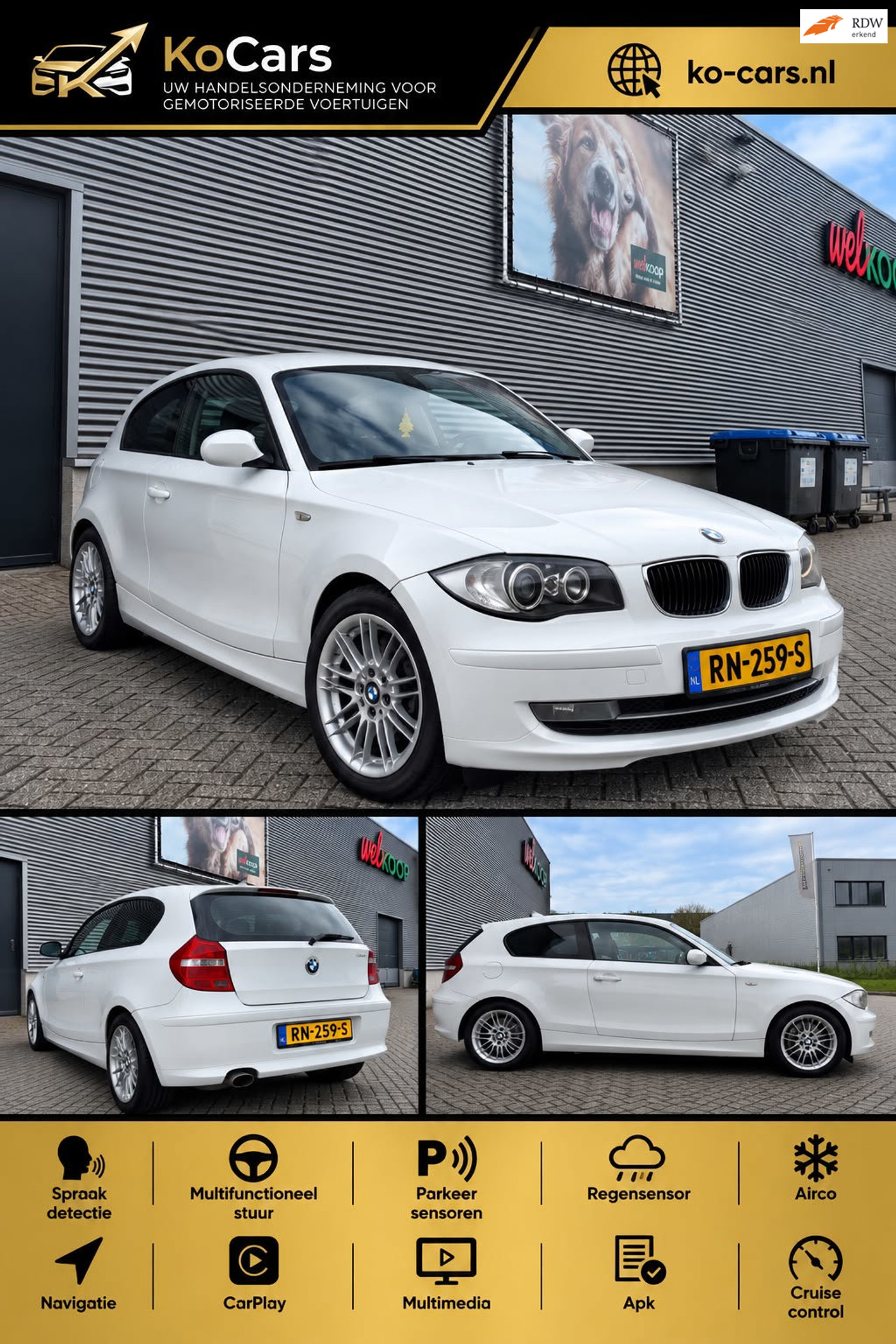 BMW 116i / Nwe Apk / Airco / Carplay / Cruise 2011 - voorkant