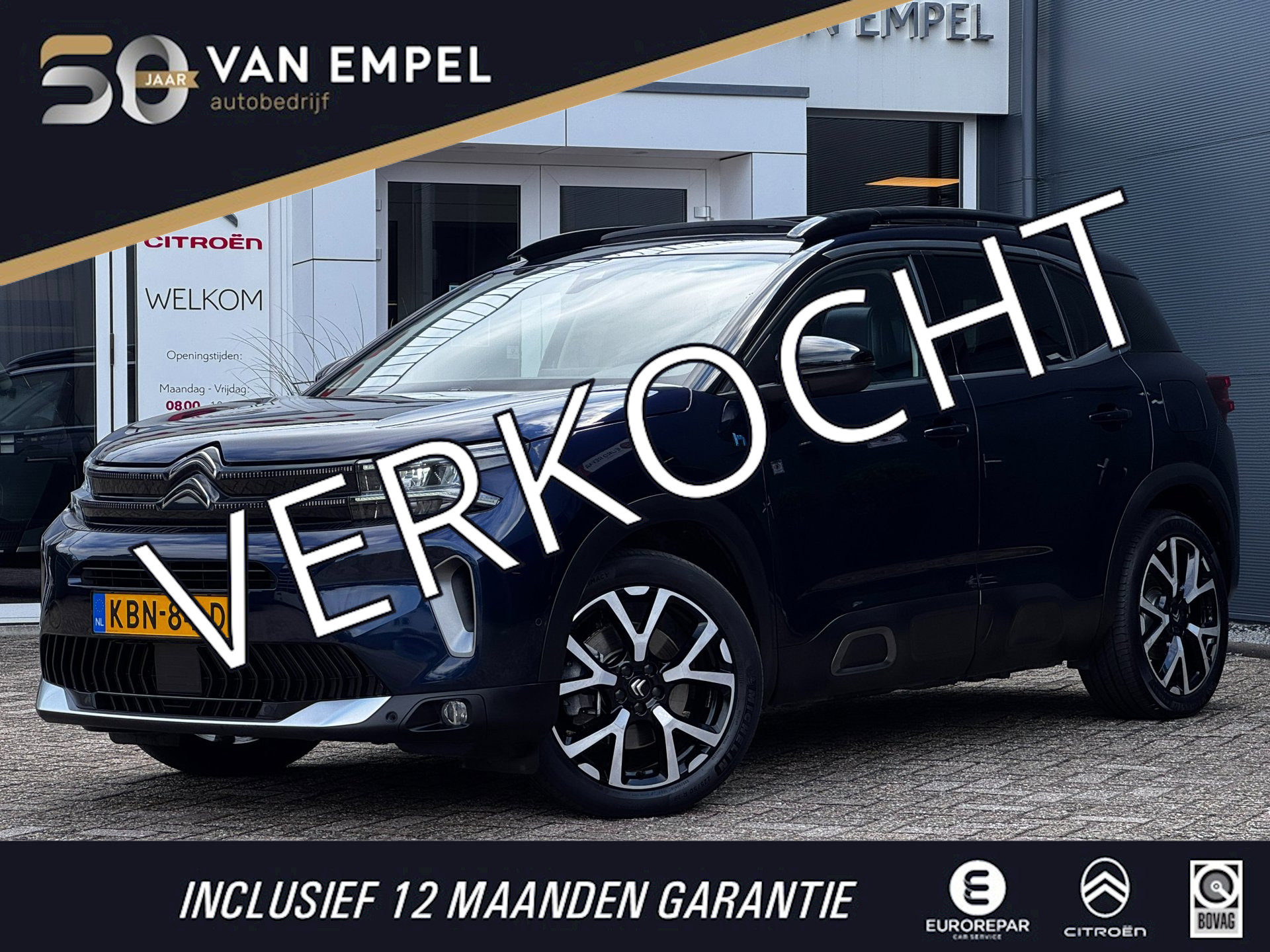 Citroen C5 Aircross 1.6 Plug-in Hybrid 225 Shine | 97% SOH | Panoramadak | Leder + Memory | Stoelverwarming | Camera 2023 - voorkant