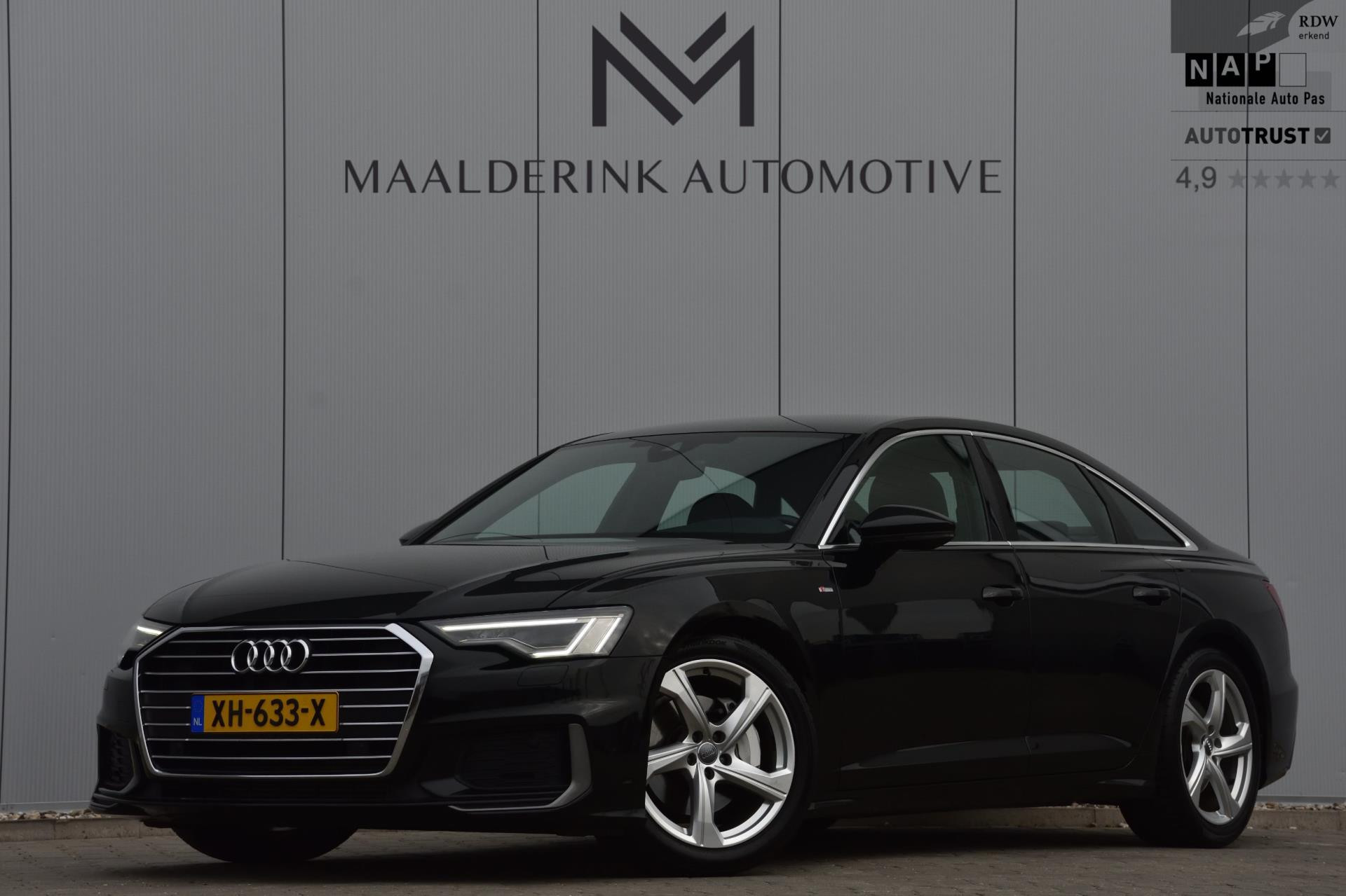 Audi A6 Limousine 45 TFSI Sport S-Line 3x, NAP, Dealer onderhouden, Memory, Led, Stoelverwarming, Digitale Cockpit, Navi 2019 - voorkant