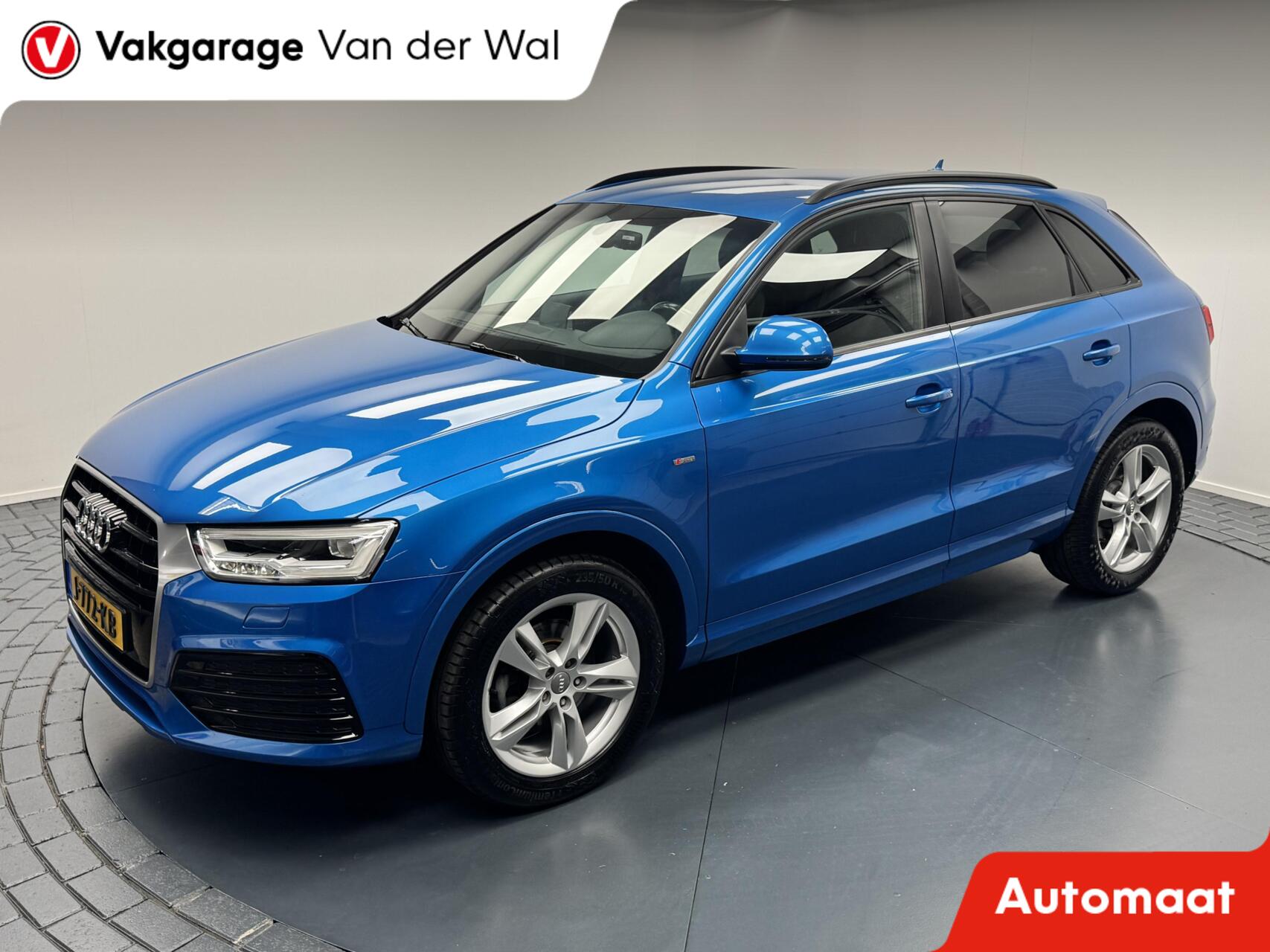 Audi Q3 1.4 TFSI CoD S-Line Automaat-Leder-Navigatie-Cr.contr-Clima-Stoelverwarming-Parkeersensoren-Elek.Achterklep-Lm18''velgen 2016 - voorkant