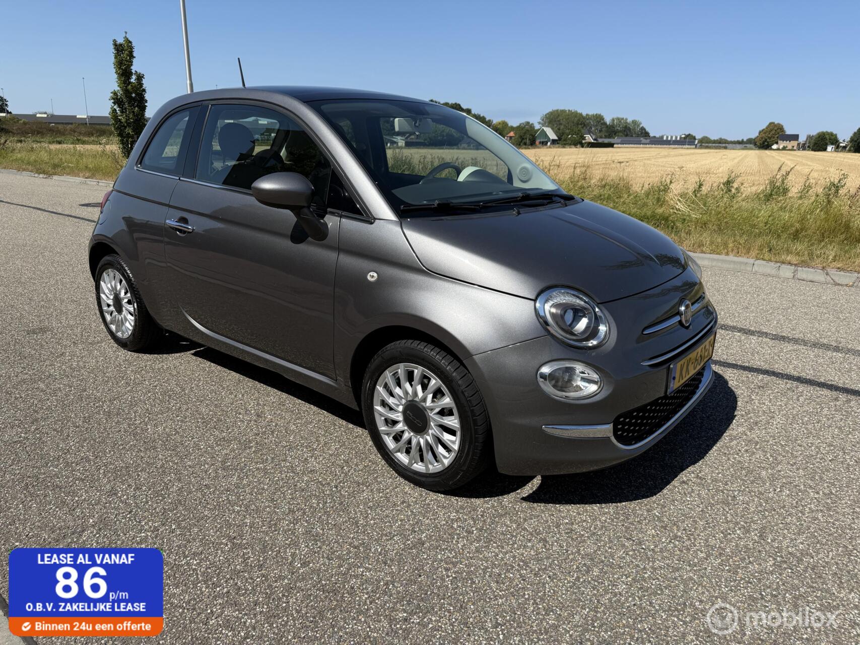 Fiat Fiat 500 0.9  Lounge - Lederen Bekleding - Panorama 2016 - voorkant