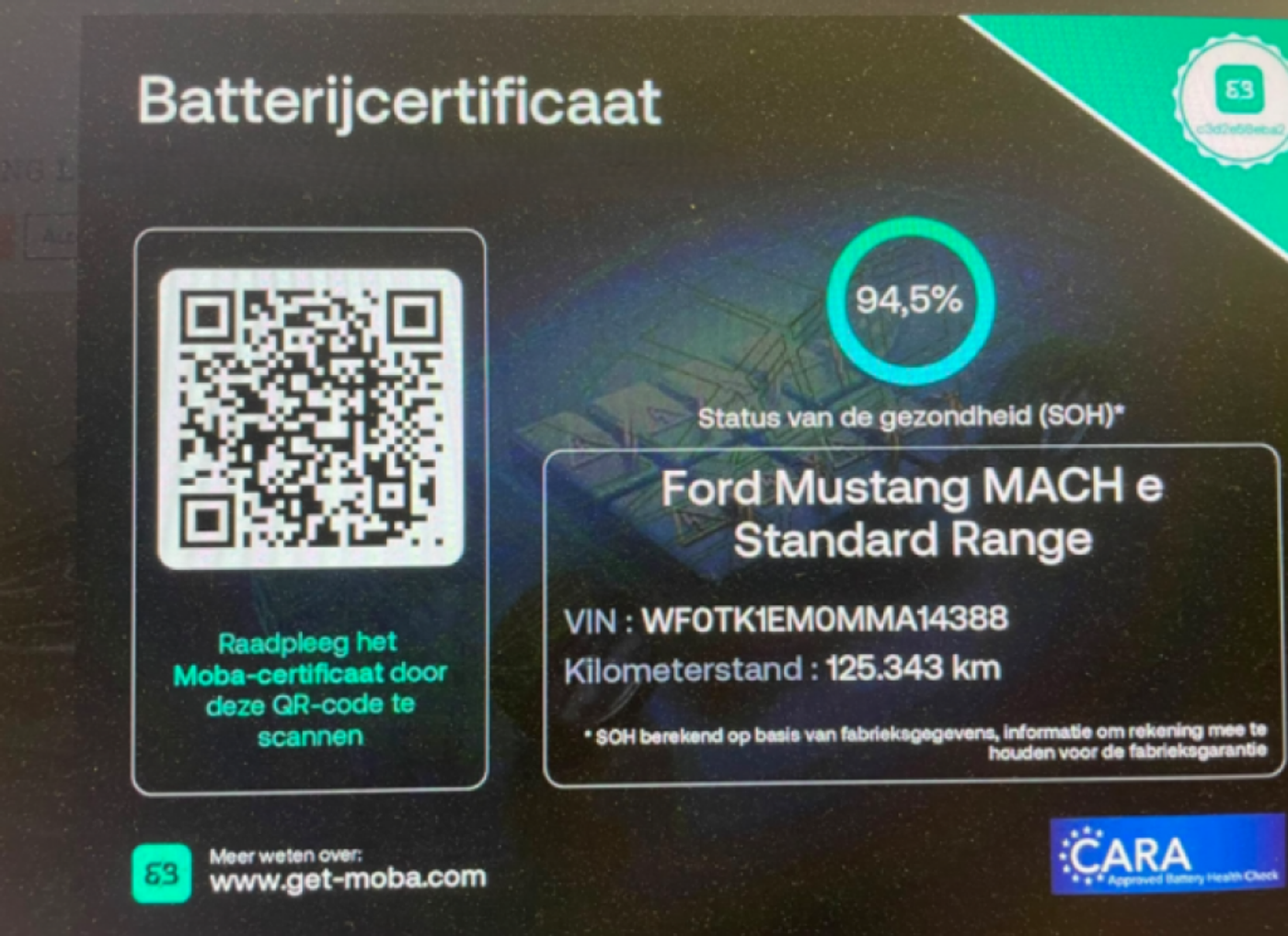 Foto van Ford Mustang Mach-e