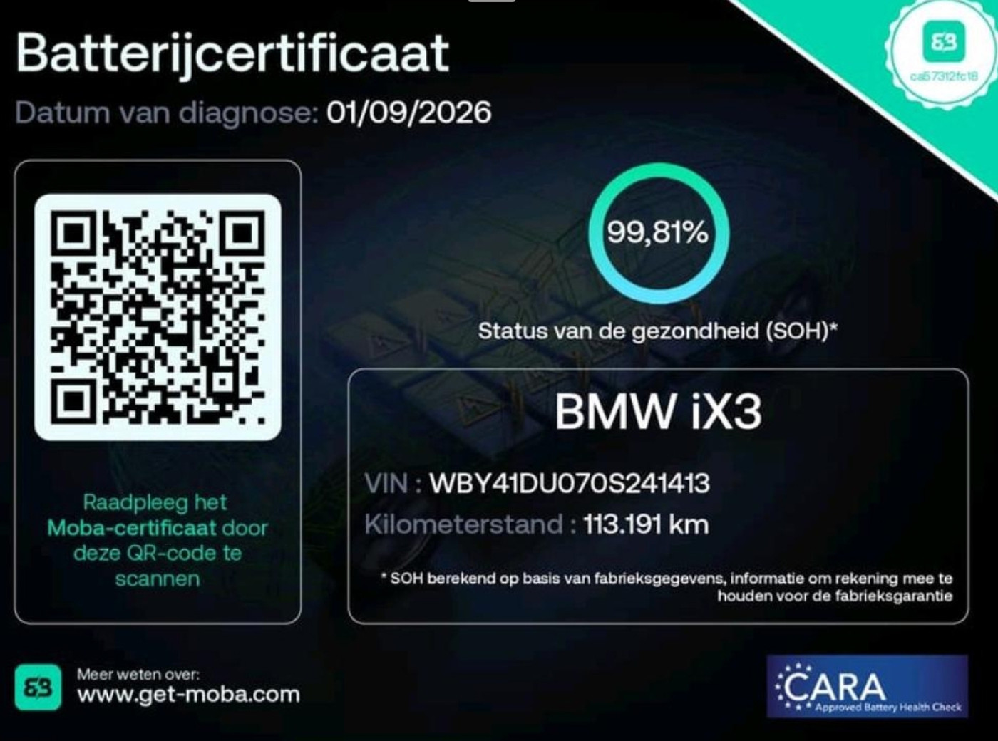 BMW Ix3 High Executive 80 kWh 99% SOH LASER SHADOW LINE TREKHAAK LCI 2021 - voorkant