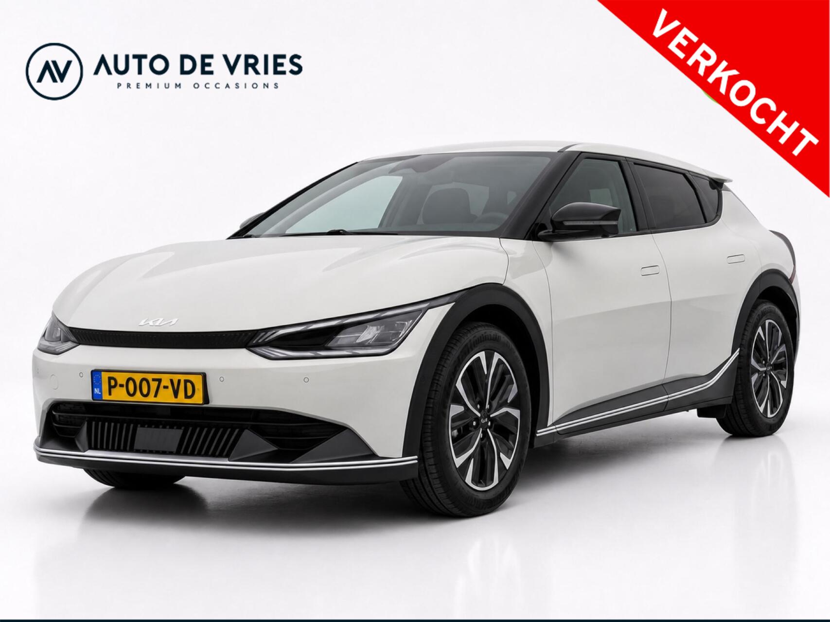 Kia Ev6 Air 58 kWh | SOH 98% | Half leder | Camera | Trekhaak | 1e Eigenaar 2022 - voorkant