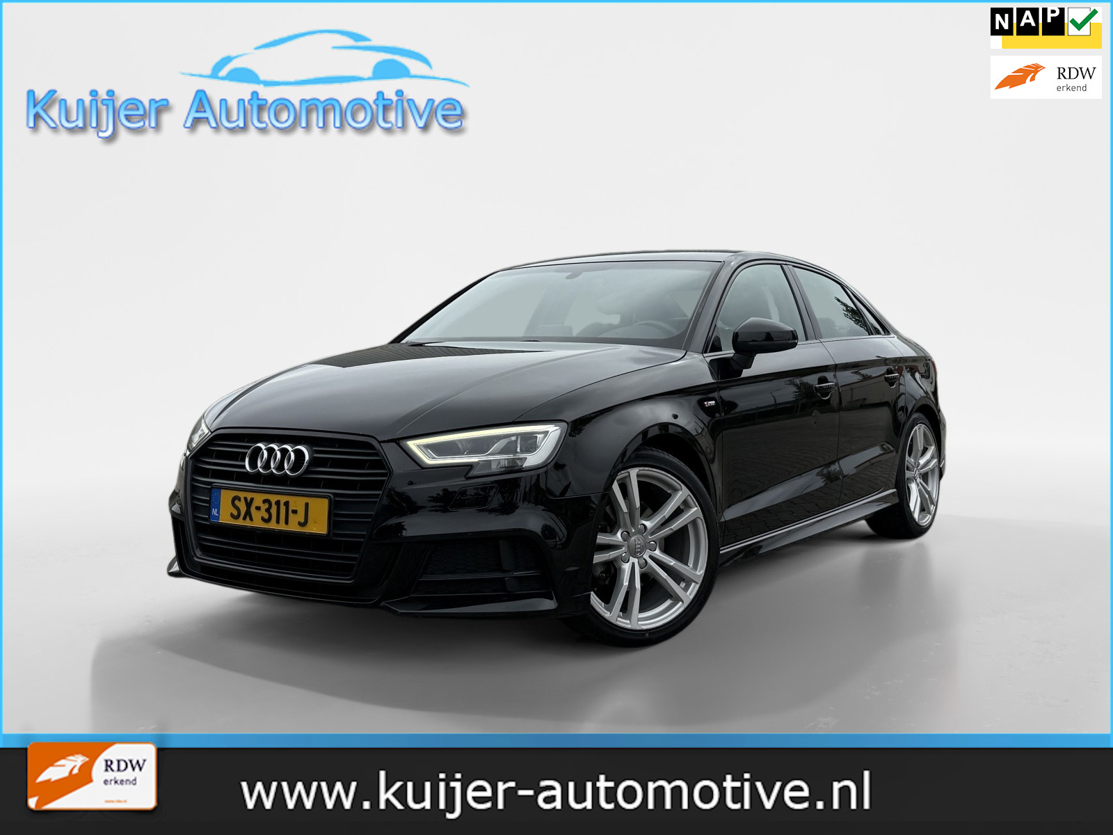 Audi A3 Limousine 1.5 TFSI CoD Sport S Line Edition Automaat 2018 - voorkant