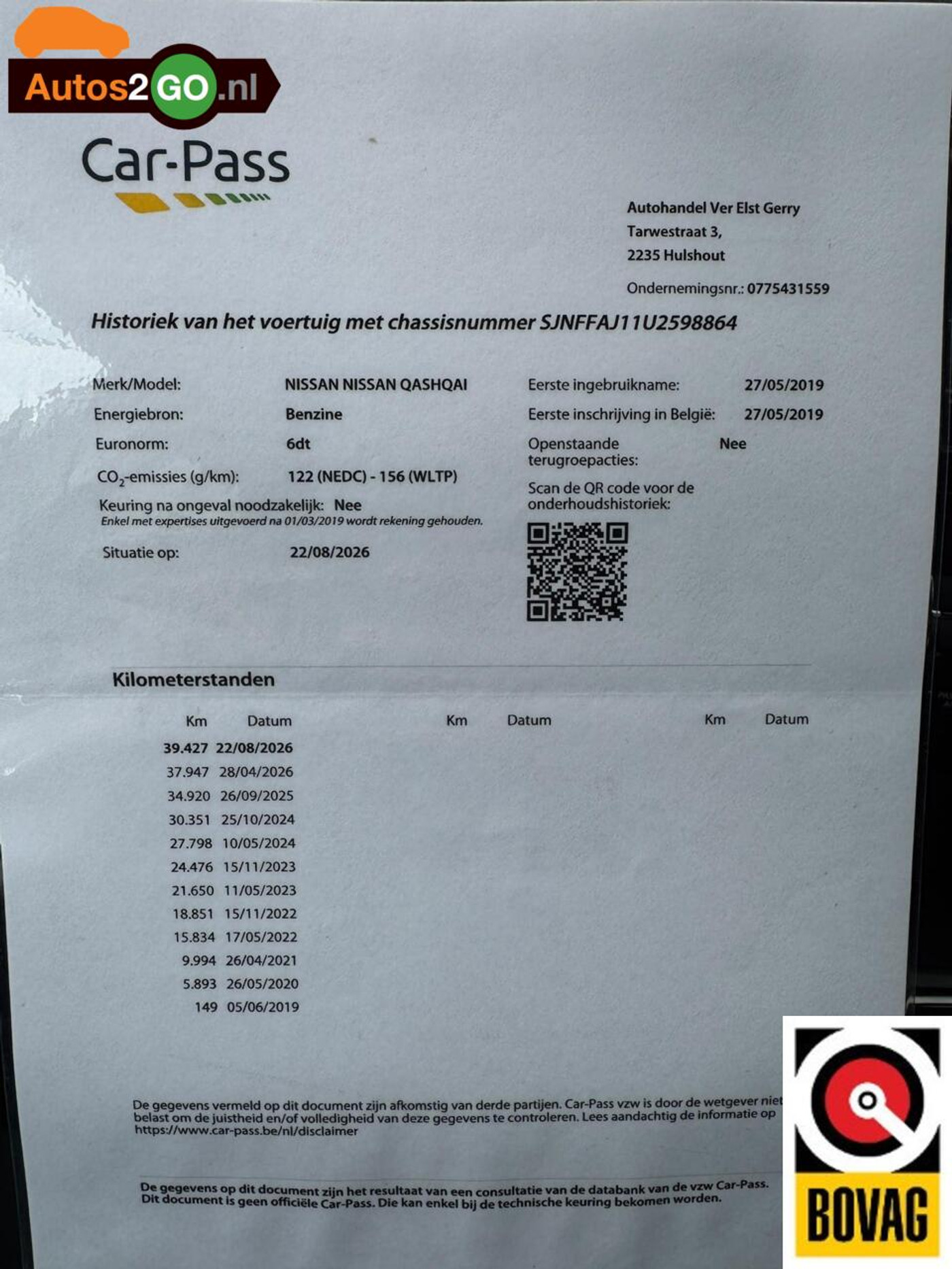 Foto van Nissan Qashqai