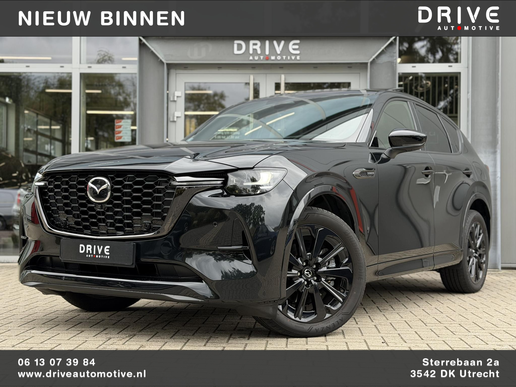 Mazda Cx-60 2.5 e-SkyActiv PHEV Homura Plus Black 2025 - voorkant