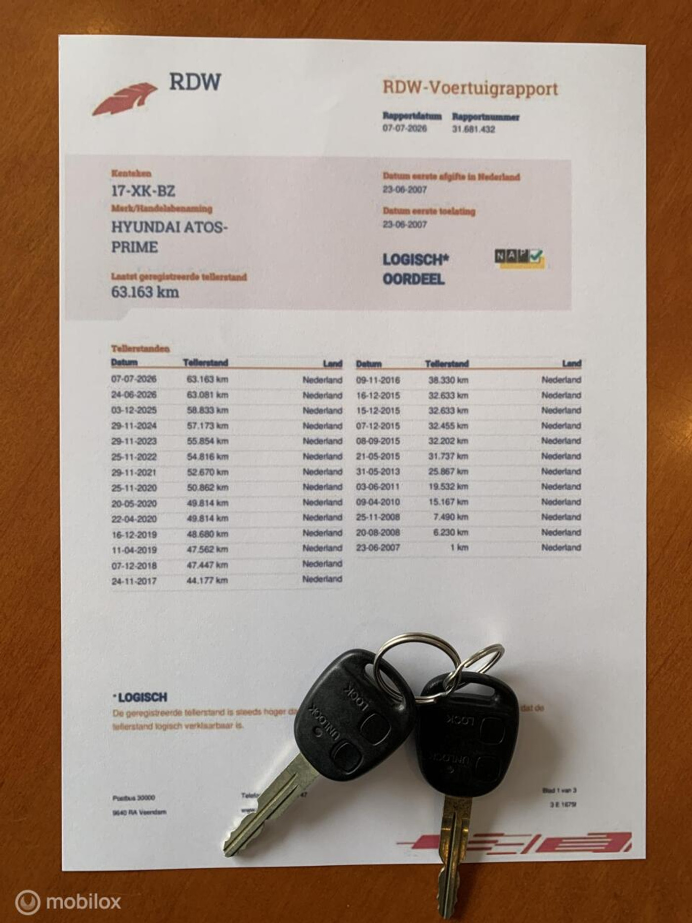 Foto van Hyundai Atos-prime
