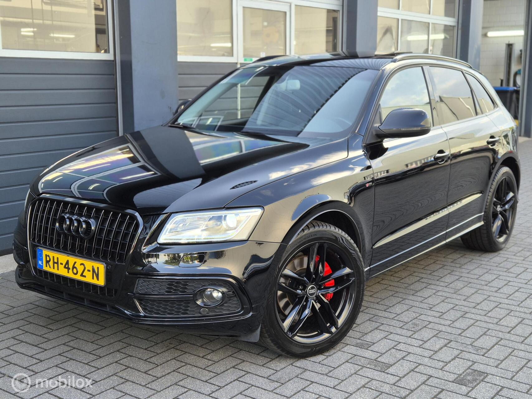 Audi Q5 3.0 TFSI V6 Quattro Sport S-Line+ Automaat | PANO | NAVI | LEDER | CAMERA | 2015 - voorkant