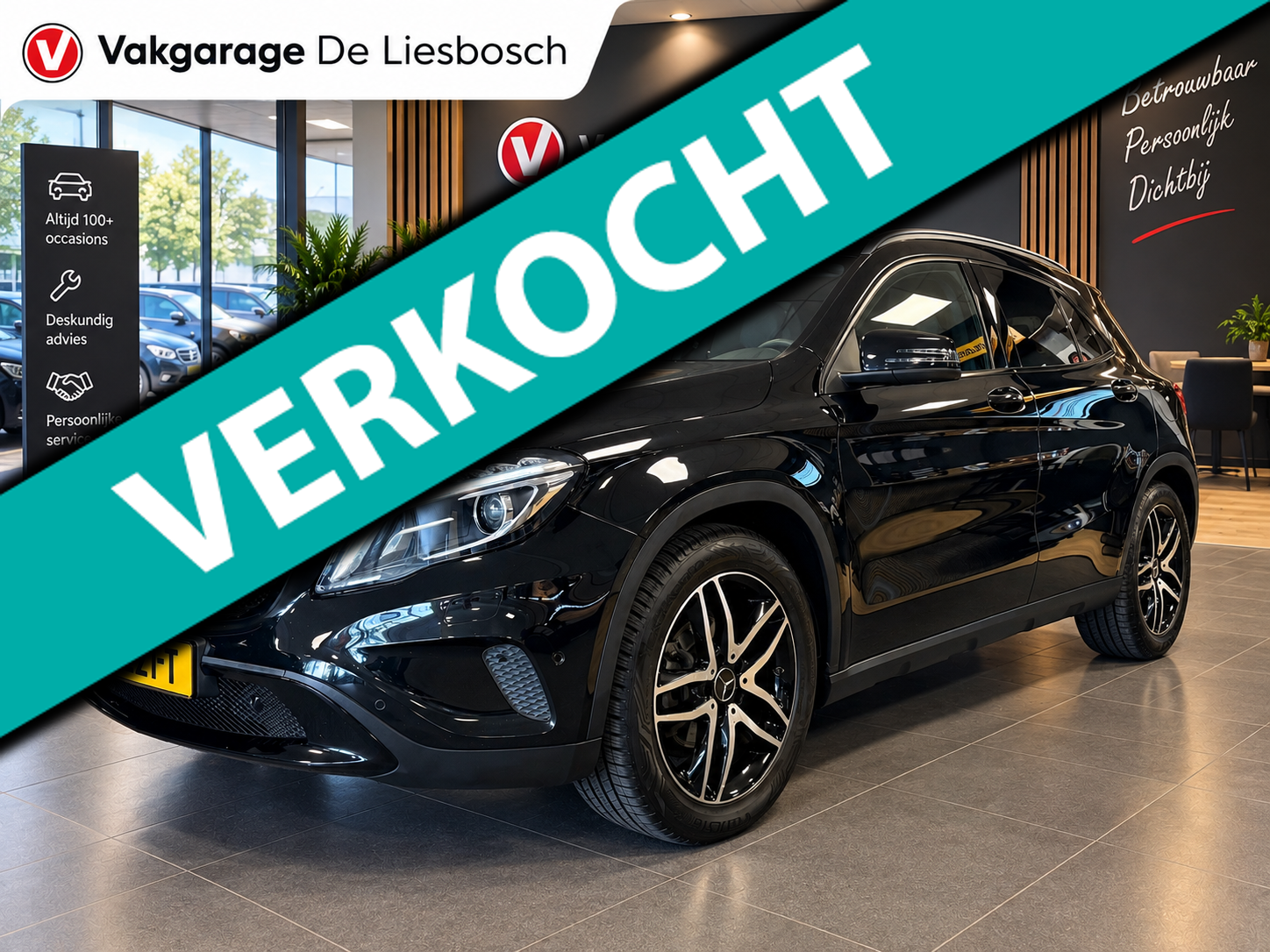 Mercedes-Benz Gla 200 200 Edition 1/pano/night pakket/navi/pdc/led/cruisec/afn trekhaak 2015 - voorkant