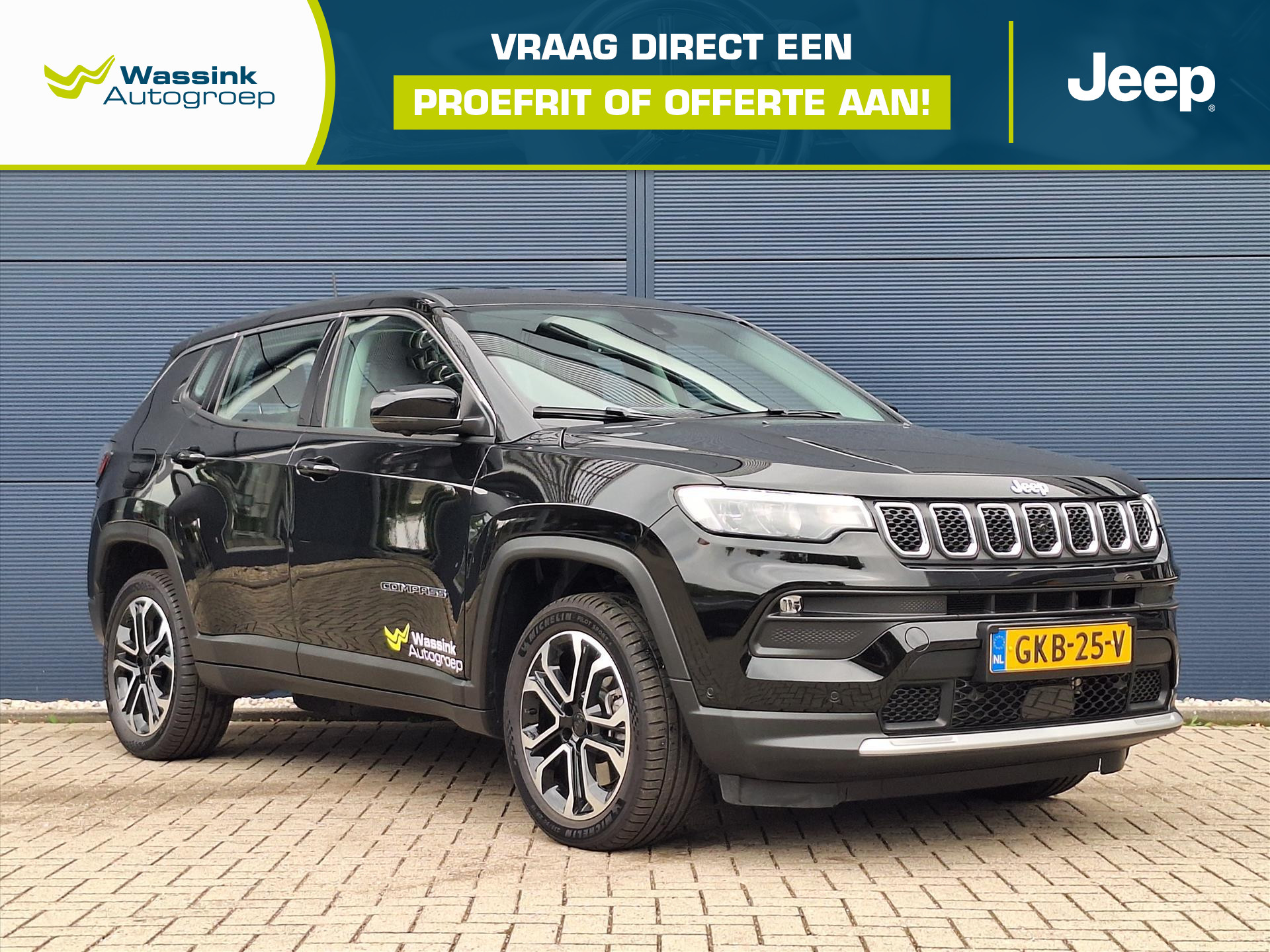 Jeep Compass 1.3T 4XE DEMO DEAL I 190pk Altitude | Carplay | 2024 - voorkant