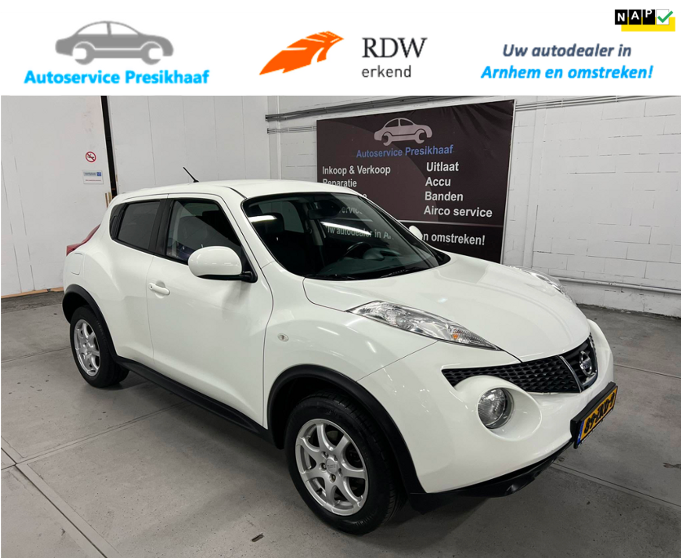 Nissan Nissan Juke 1.6 Tekna Automaat ECC / CAMERA / VOL-LEDER 2012 - voorkant