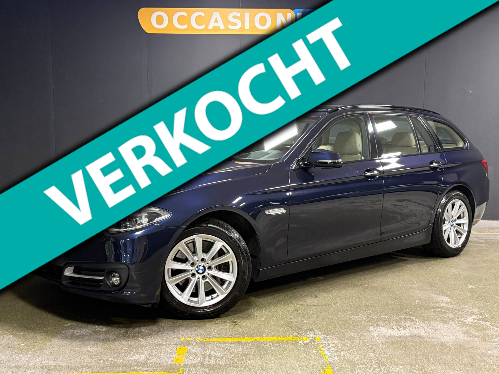 BMW 528i 528i High Executive|SOFTCLOSE|KEYLESS|MEMORY|LEDER|ACC|HUD|DODEHOEK|STOELV|CAMERA|PDC|LED|17INCH| 2013 - voorkant