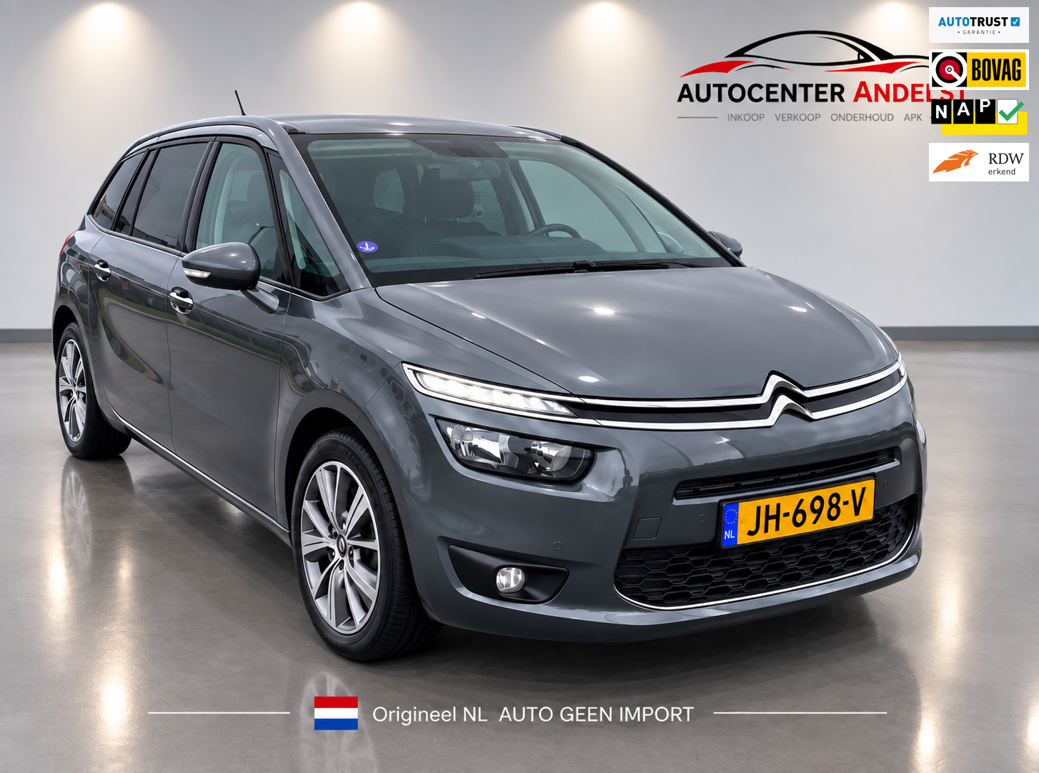 Citroen C4 Picasso 1.6 e-THP Intensive, 7pers, Aut, 165pk, Cam, Cruise, Navi, Keyless, Geen import, Nap, Volledig oh! 2016 - voorkant