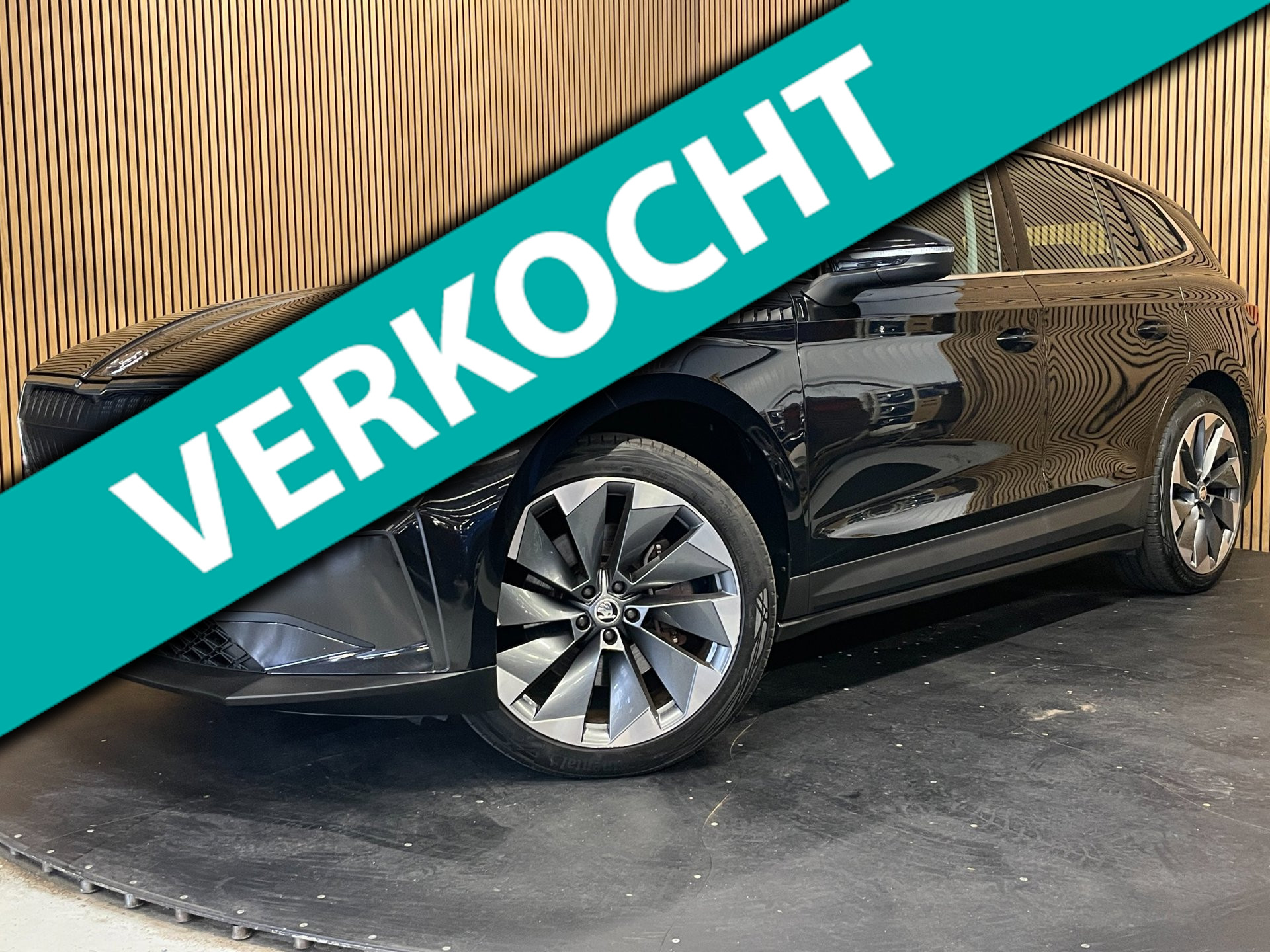 Skoda Enyaq 80 80|88% SOH|GROTE ACCU|ACC|1/2 LEDER|STUUR+STOELVERW V+A|ANDROID/CARPLAY|CAMERA|NAVI|NAP|NL-AUTO|INCL. BTW|1e EIG| 2021 - voorkant