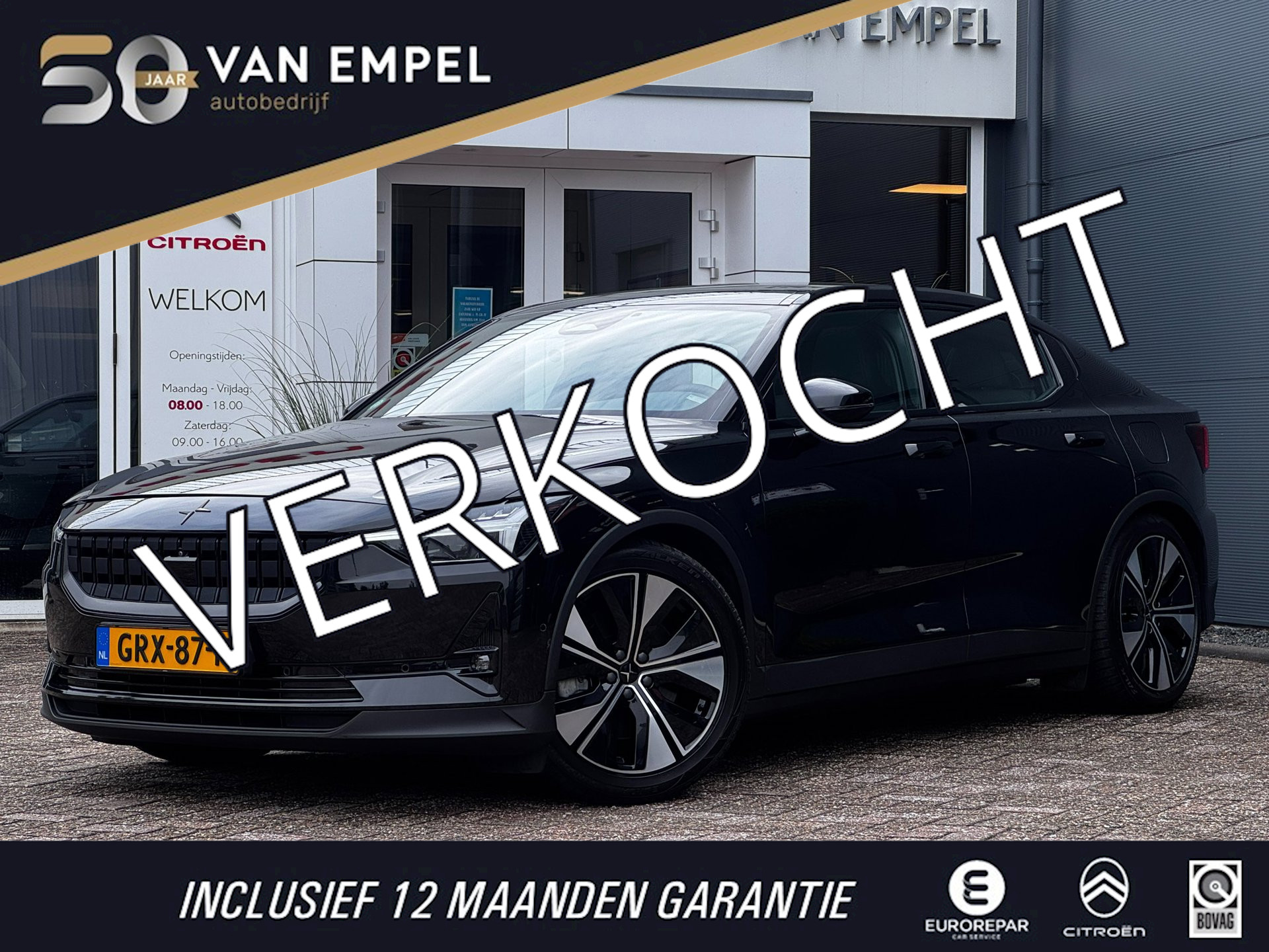 Polestar Polestar 2 Long Range Dual Motor 82 kWh | 95 % SOH | Pano | Trekhaak | 360 Camera | Winter Pack | Memory 2023 - voorkant