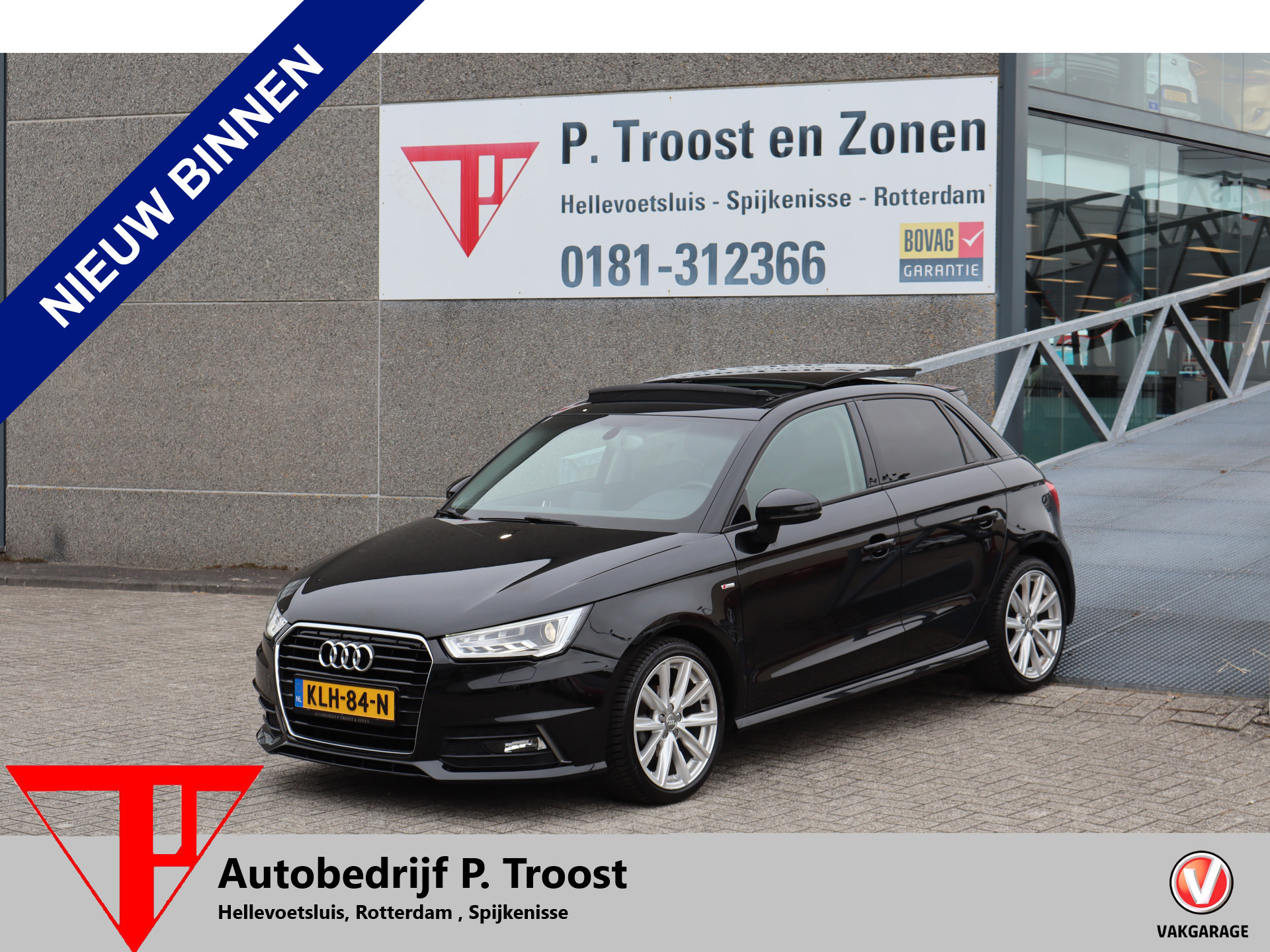 Audi A1 Sportback 1.0 TFSI S-Line Panoramadak! Stoelverwarming/Climate control/Navigatie/LED/Licht metalen velgen/Bluetooth 2016 - voorkant