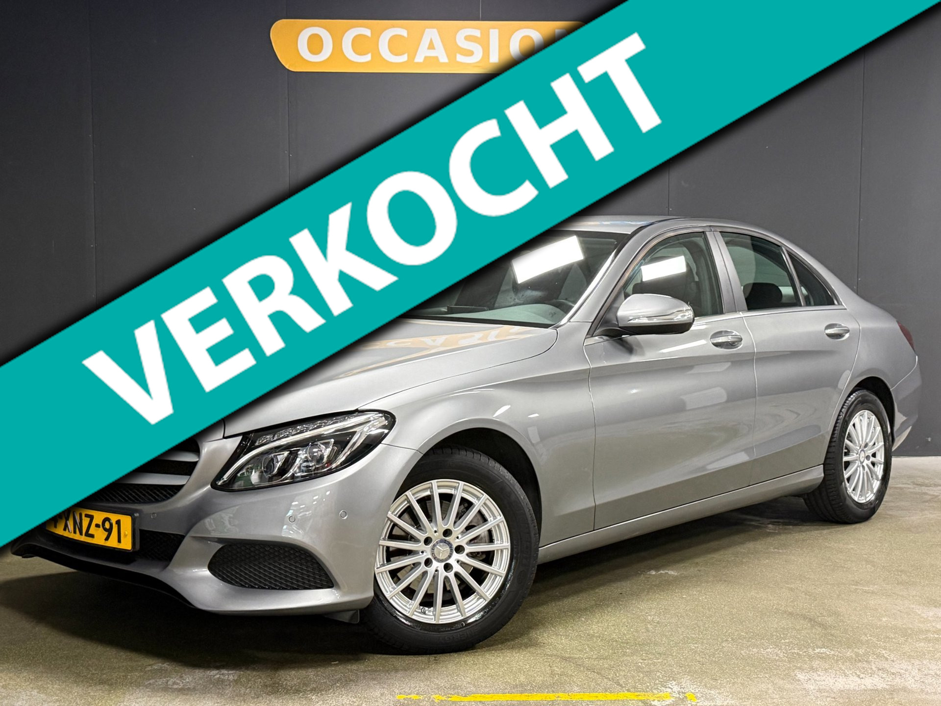 Mercedes-Benz C 180 180|PDC|LED|CRUISE|TREKHAAK|BLUETOOTH|NAVI|16INCH| 2014 - voorkant